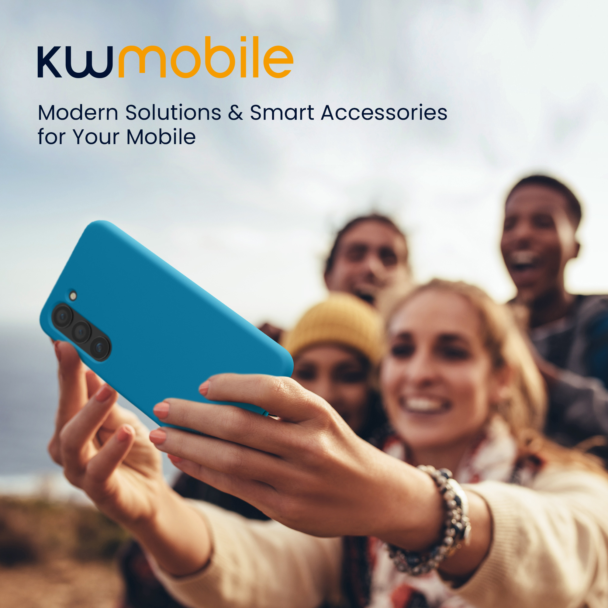Silikonový kryt na mobil Galaxy S23 Plus kwmobile karibská modrá