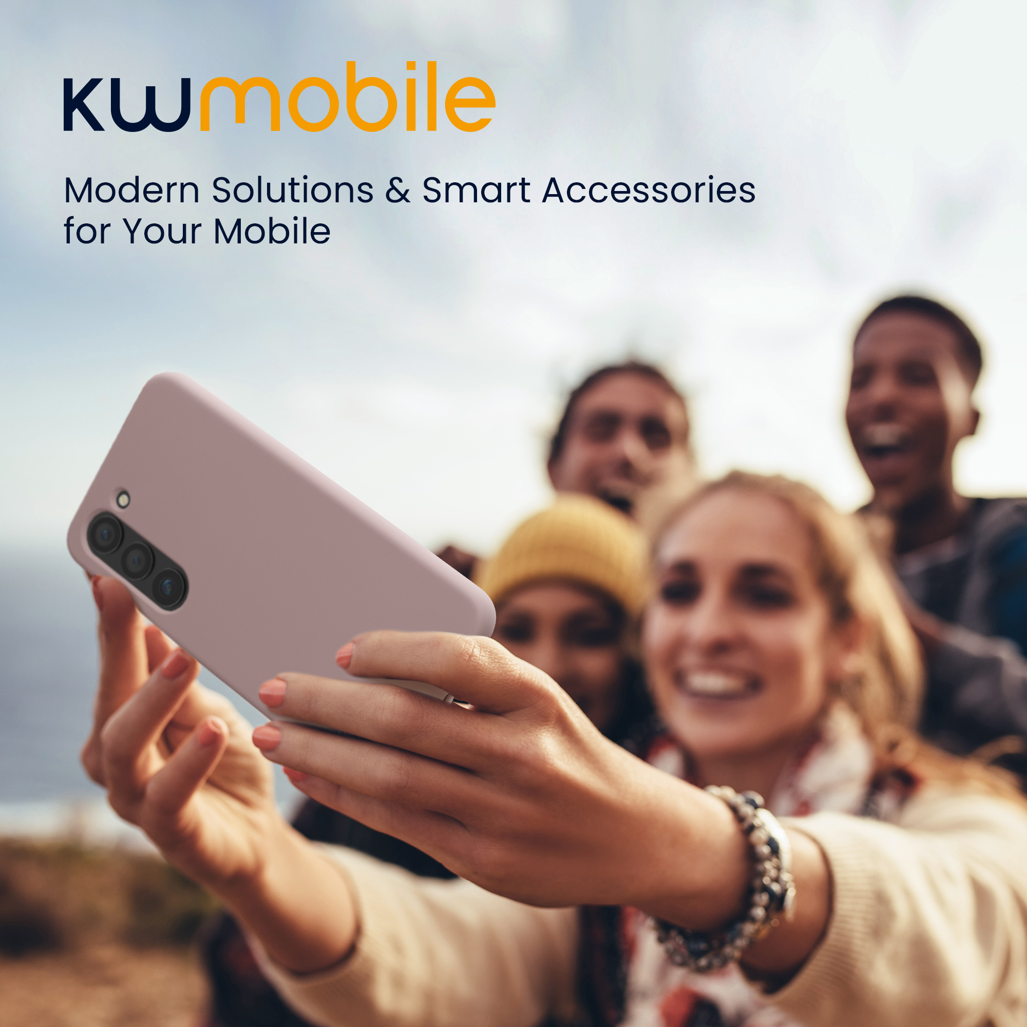 Silikonový kryt na mobil Galaxy S23 Plus kwmobile nude lila