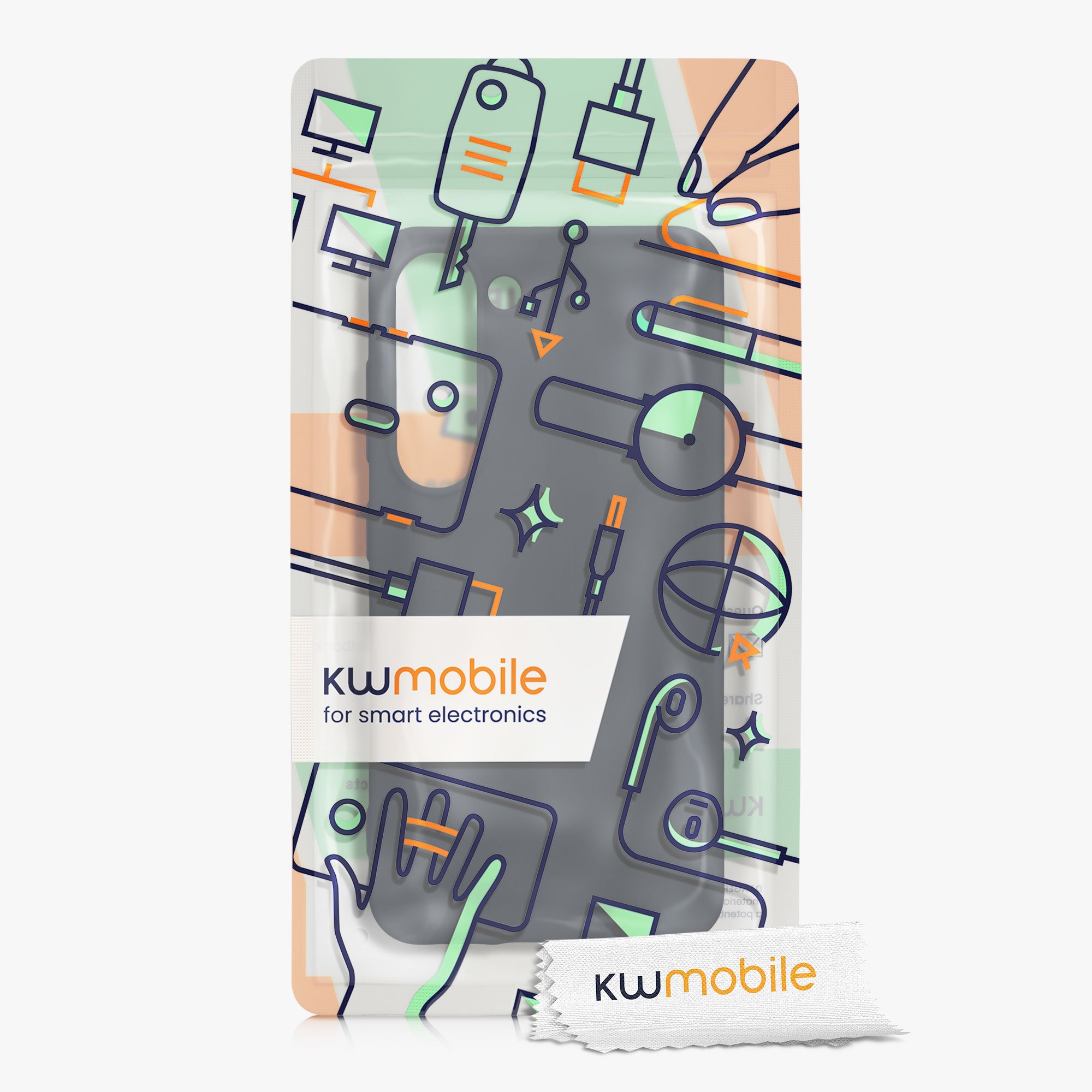 Silikonový kryt na mobil Galaxy S23 kwmobile tmavě modrá