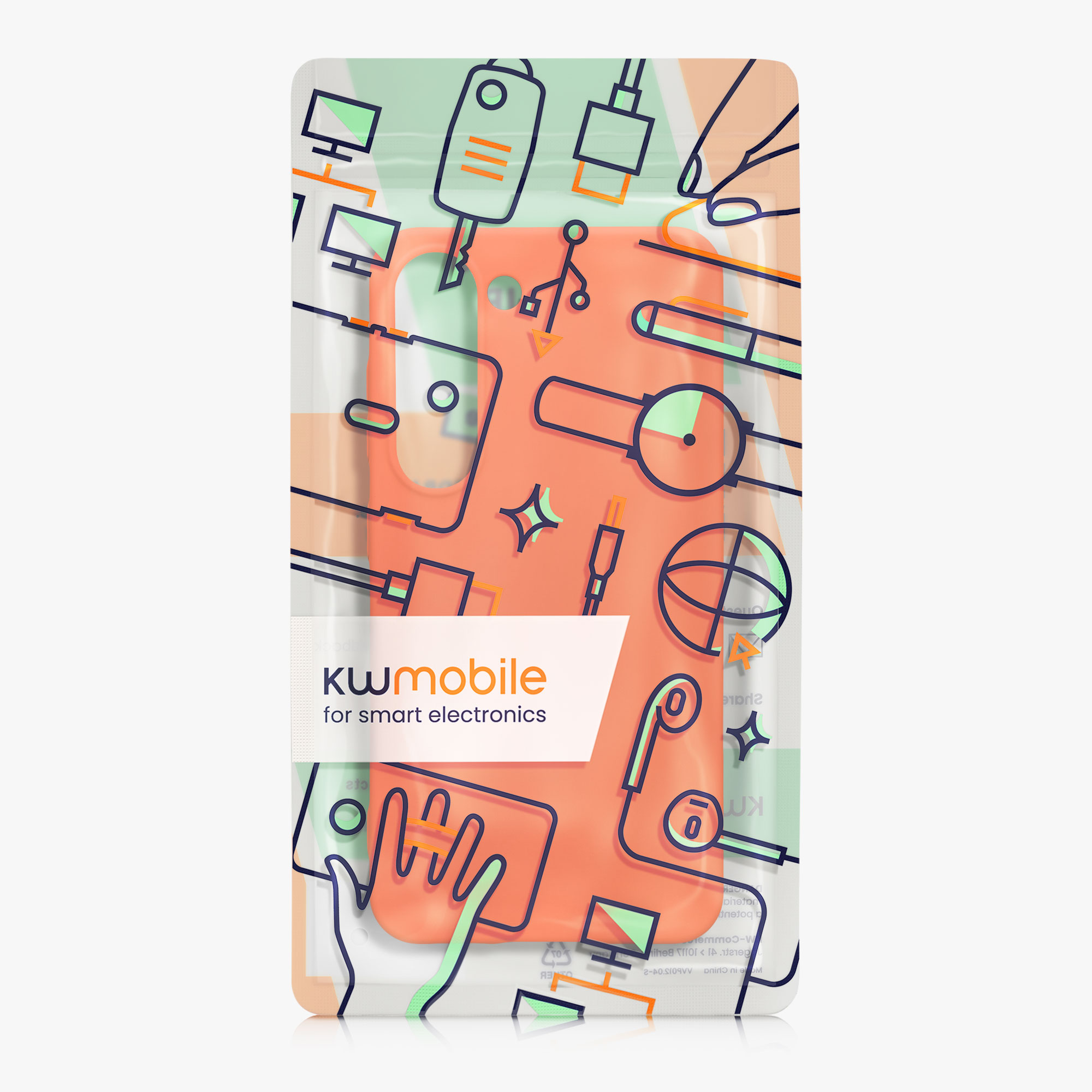 Silikonový kryt na mobil Galaxy S23 kwmobile neonově oranžová