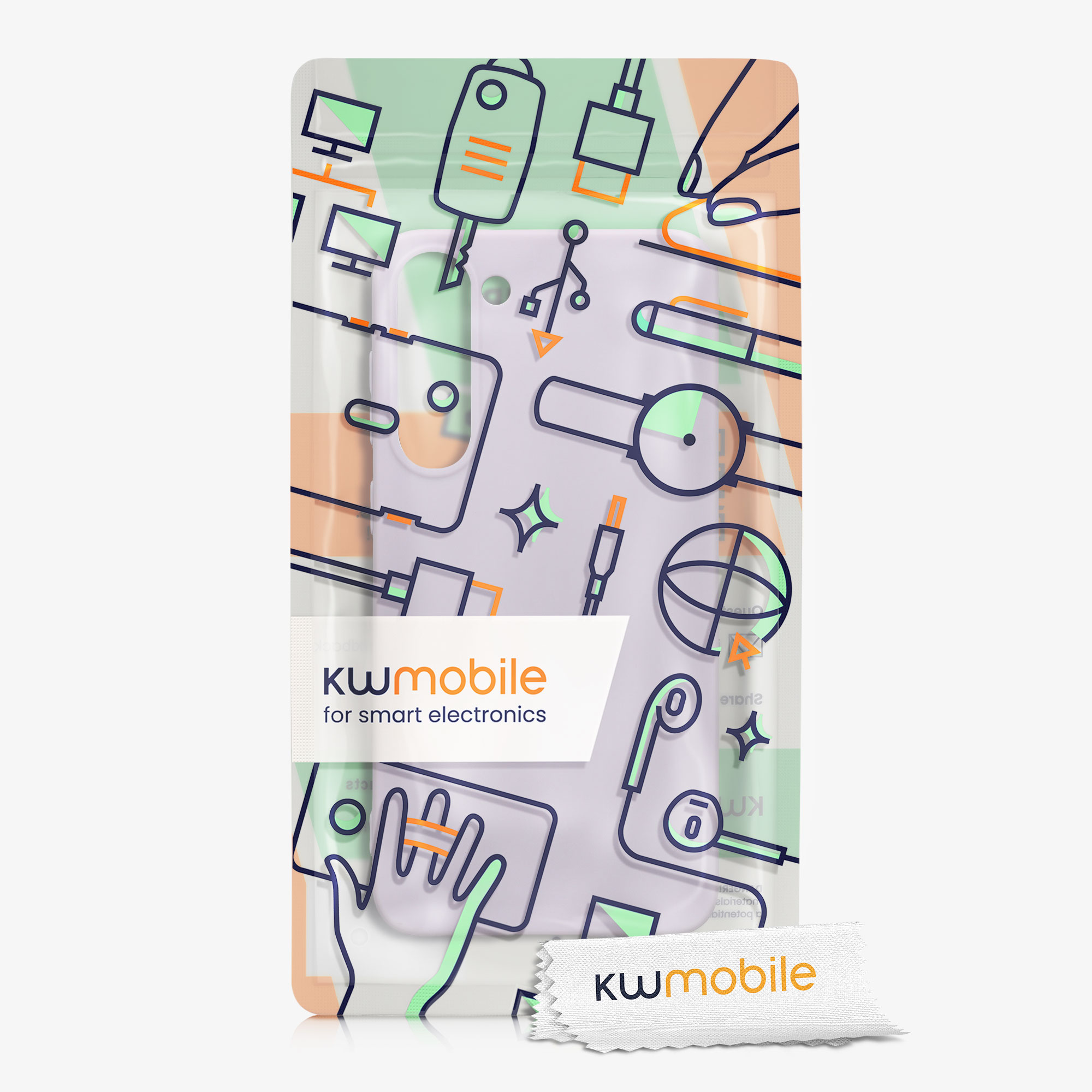 Silikonový kryt na mobil Galaxy S23 Plus kwmobile levandulová