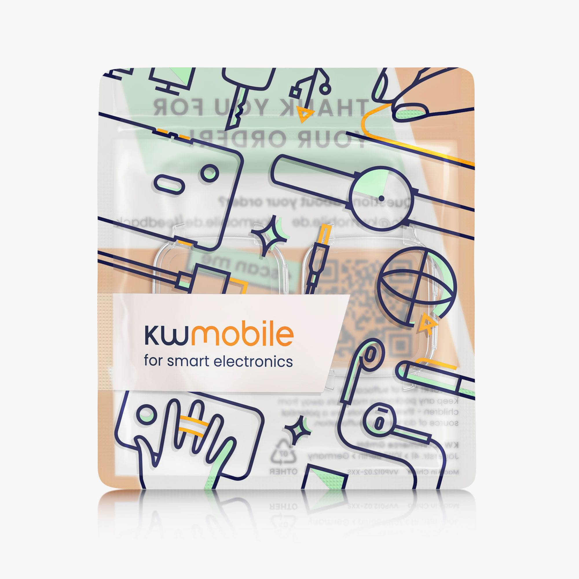 2 ks Ochranný kryt kwmobile pro Garmin Venu Sq 2 Music / Sq 2 - transparentní