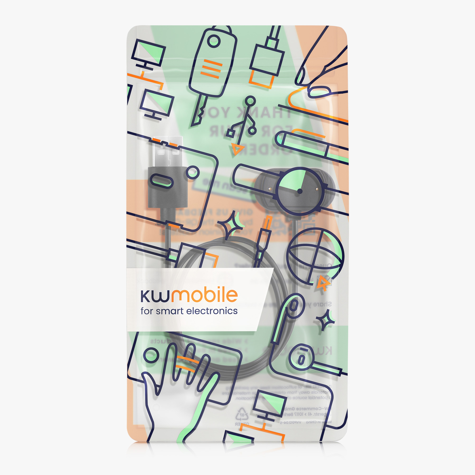Nabíjecí kabel pro Huami Amazfit Cheetah / GTS 4 / GTR 4 / GTR 4 Pro kwmobile - černá