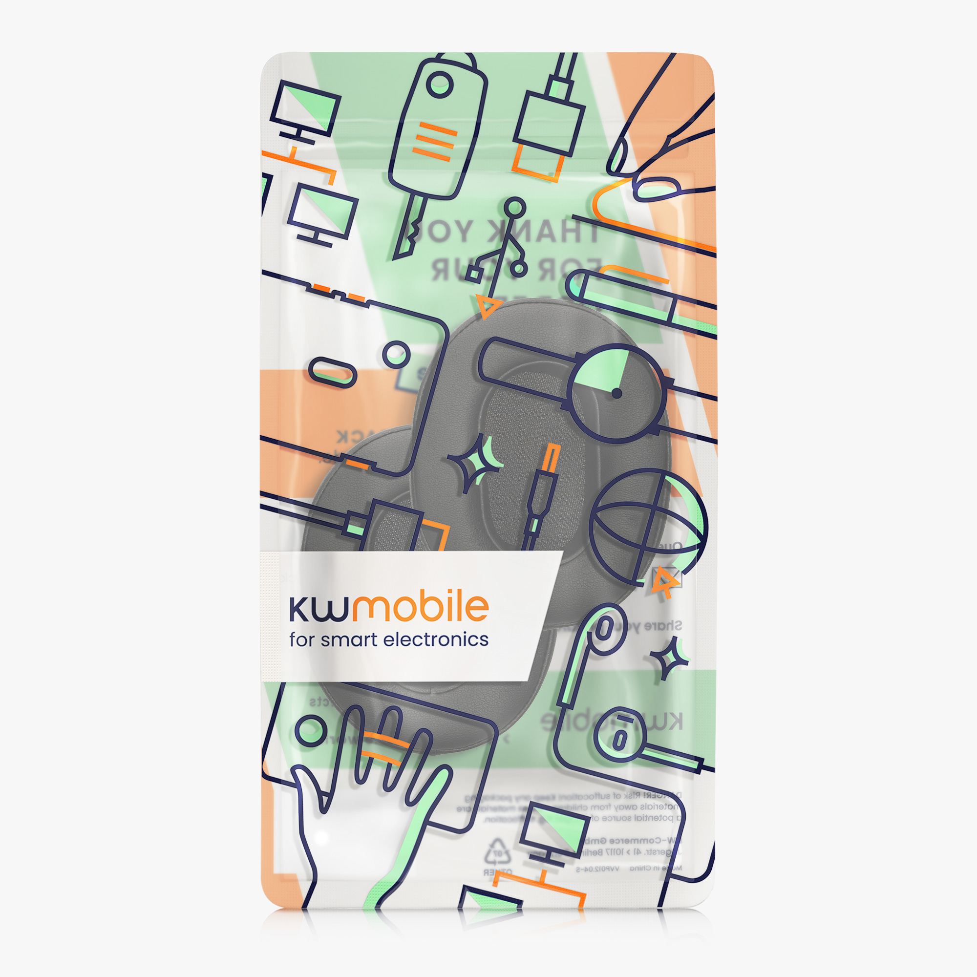 Náhradní náušníky kwmobile pro Sony WH-XB900N - 2 ks - černá