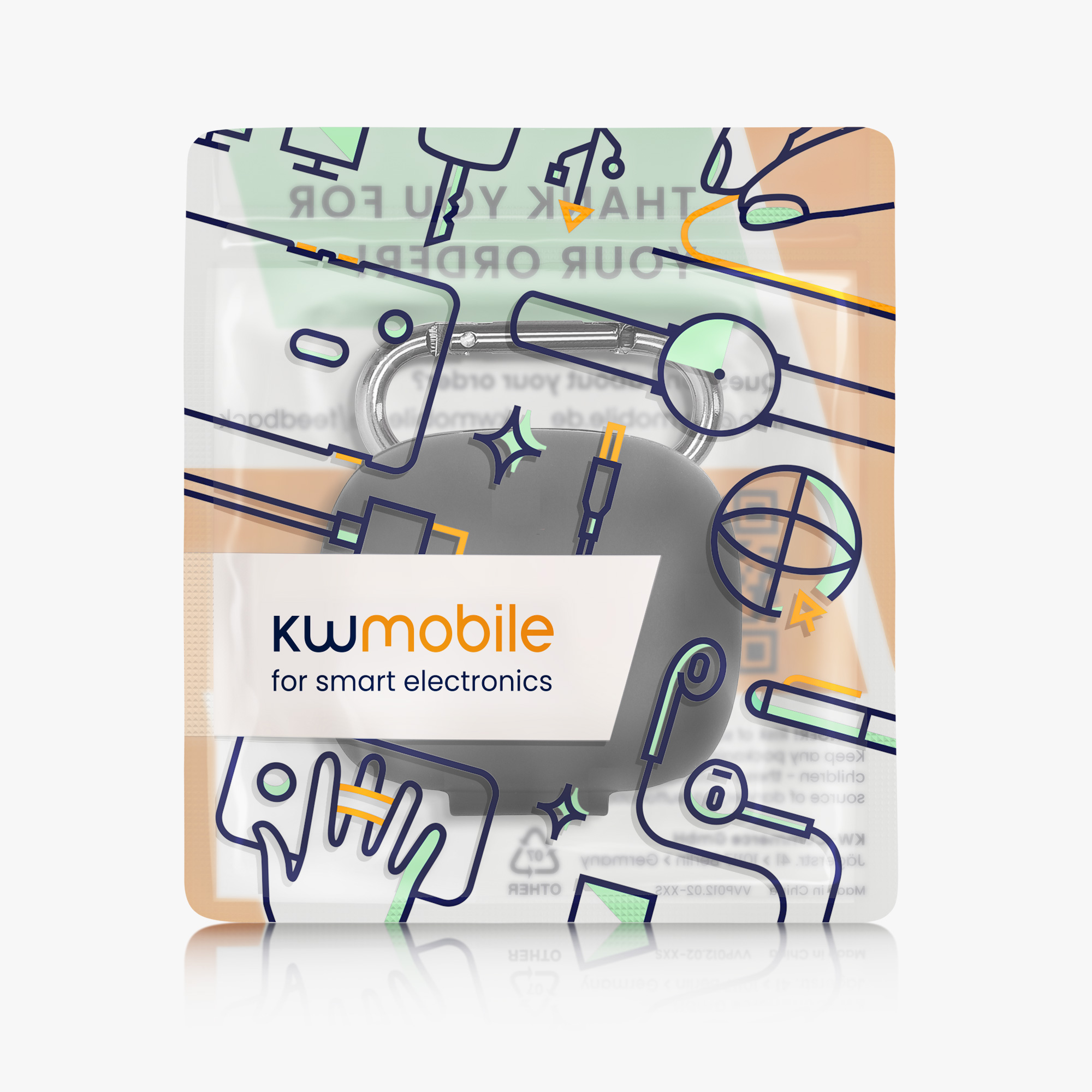 Pouzdro na sluchátka kwmobile pro JBL Live Pro 2 TWS, černá