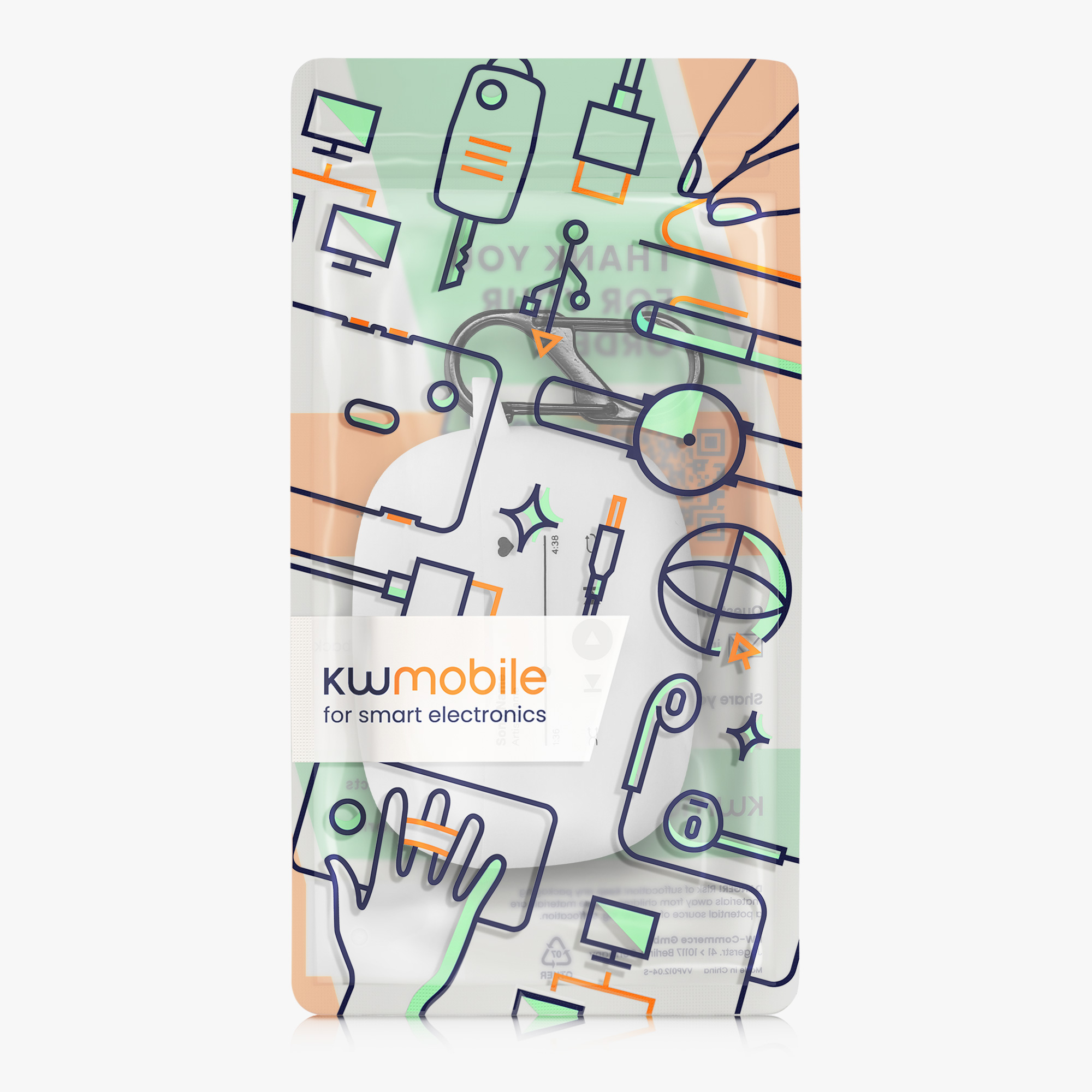 Pouzdro na sluchátka kwmobile pro JBL Wave 200TWS, černá