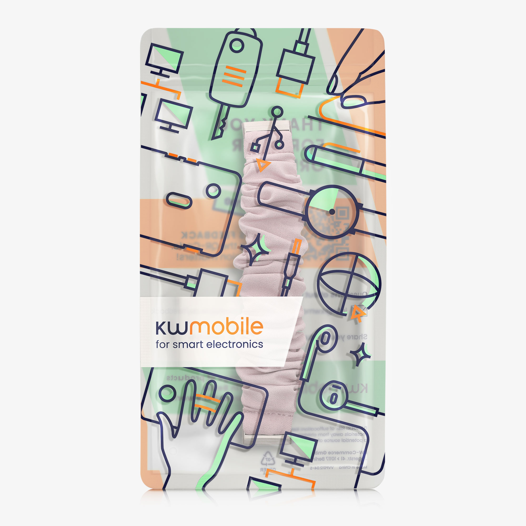 Řemínek kwmobile pro Fitbit Versa 4 / Sense 2 / Versa 3 / Sense - levandulová