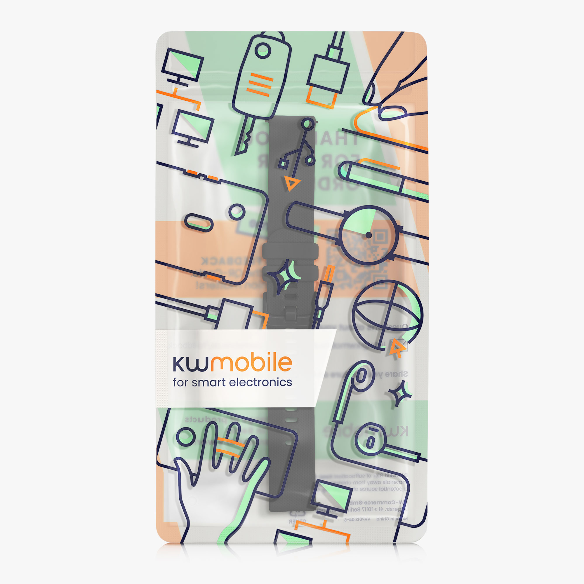 Řemínek kwmobile pro Garmin Venu Sq Music / Sq - černá