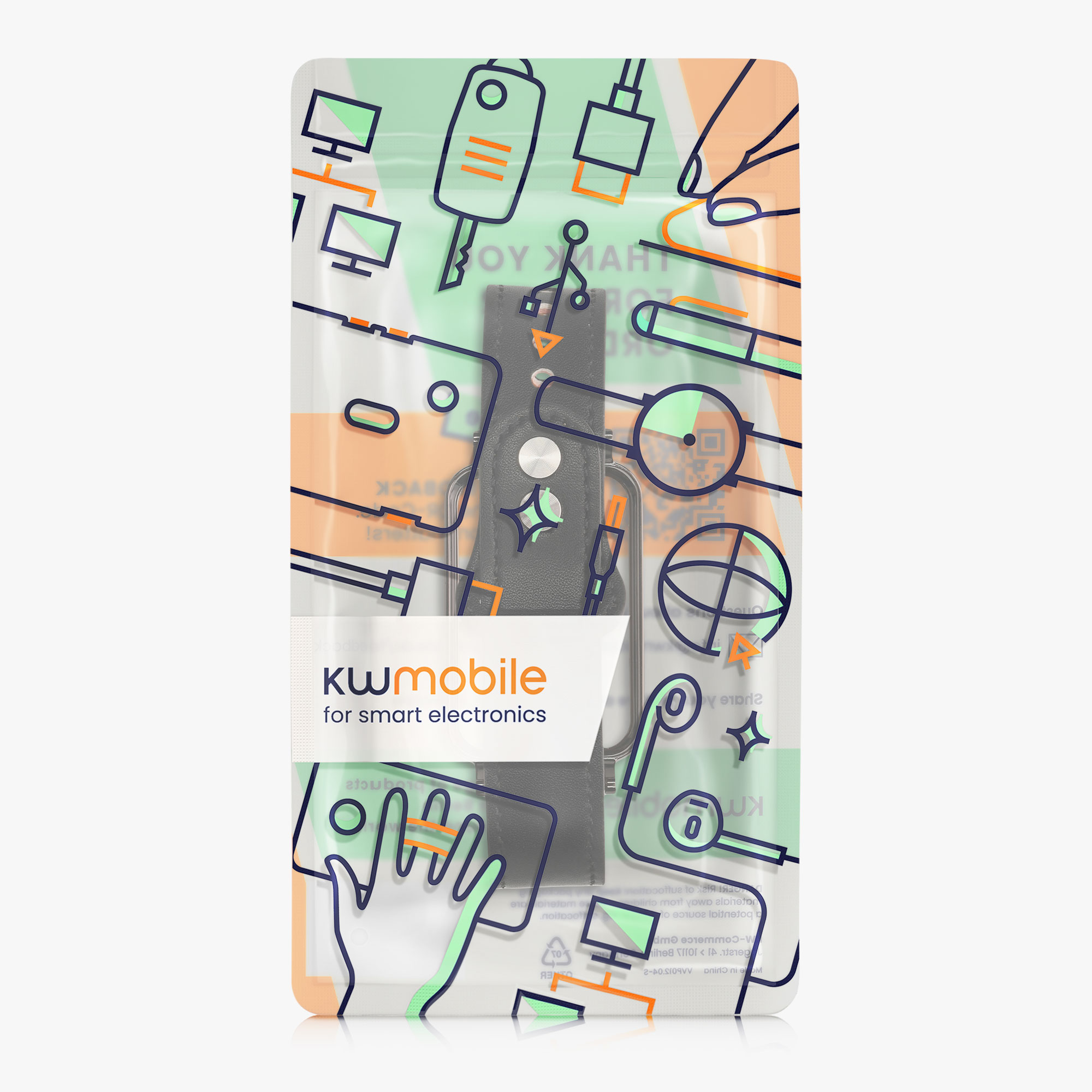 Řemínek kwmobile Xiaomi Mi, černá / hnědá