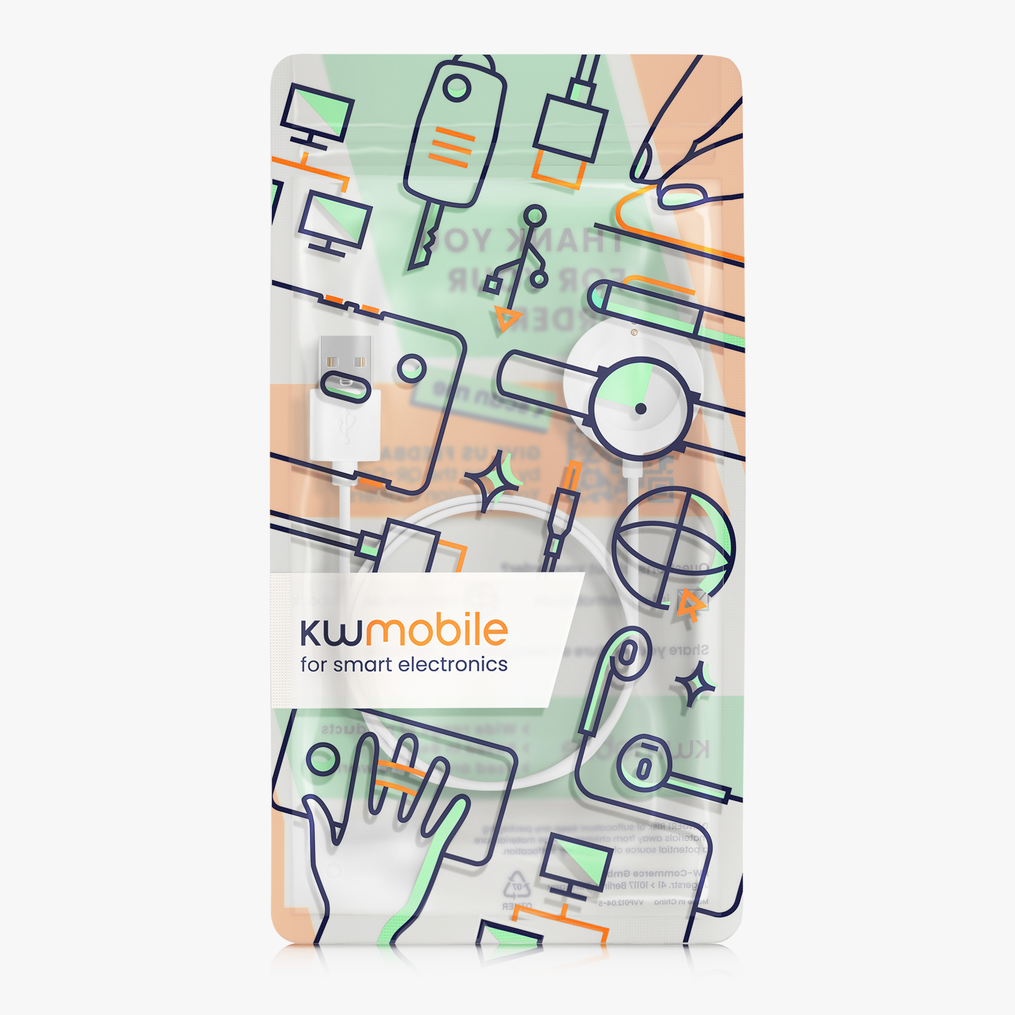 Nabíječka pro chytré hodinky kwmobile pro Michael Kors GEN 6 / GEN 5e / GEN 5 /… - bílá