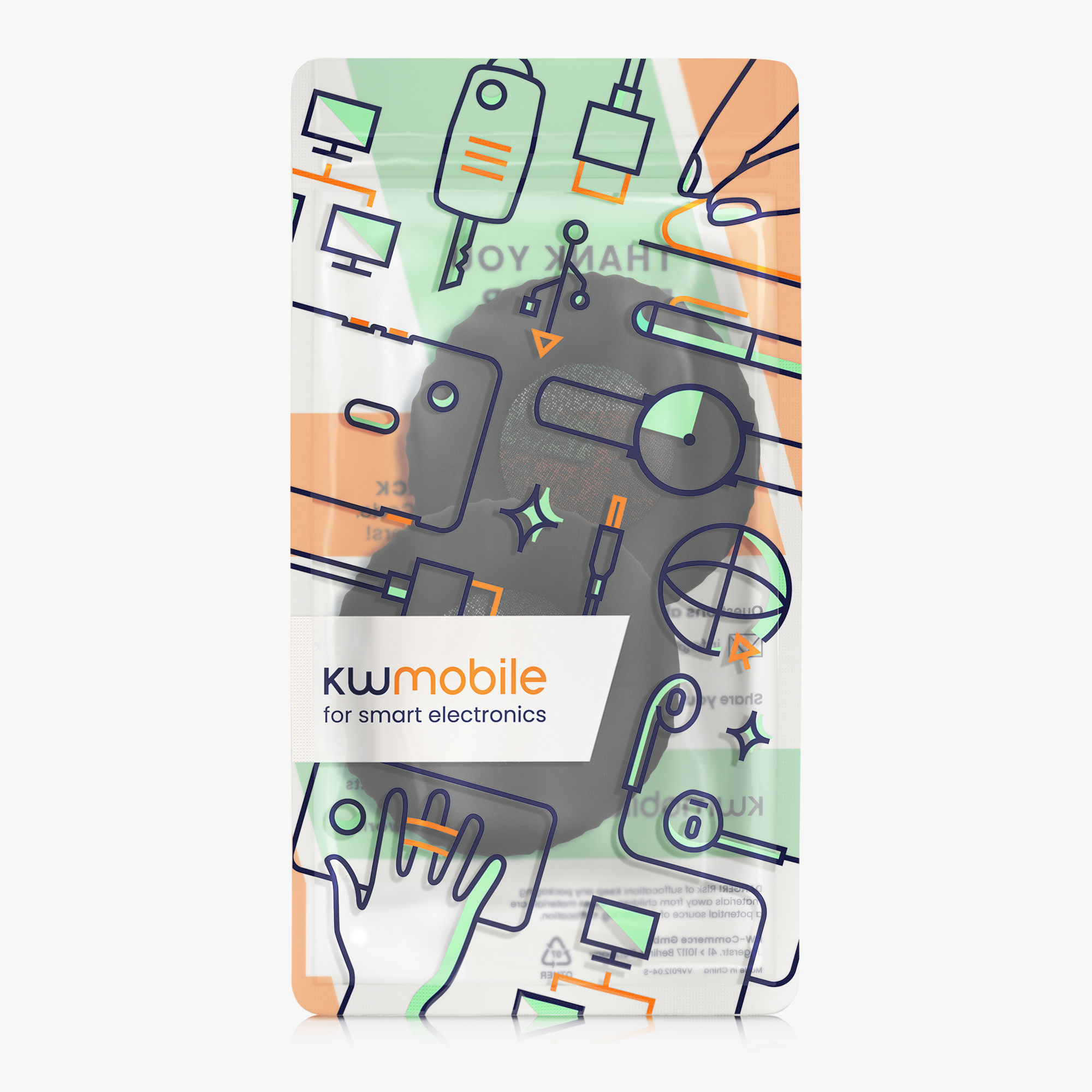 Náušníky kwmobile 2 ks pro Sennheiser Urbanite XL - černá