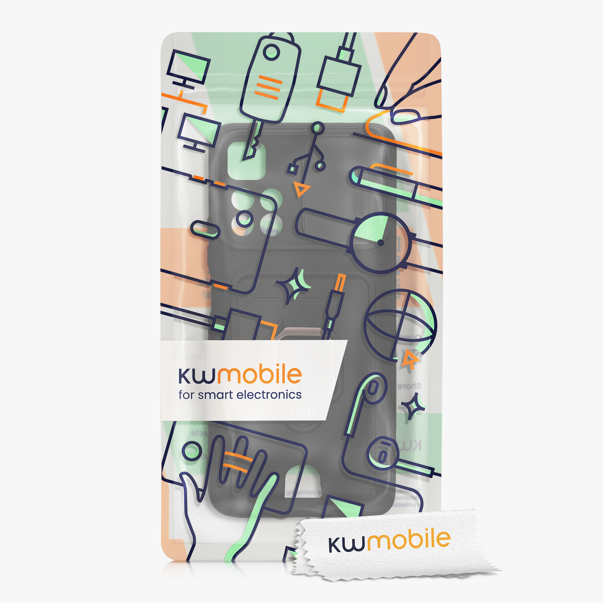 Kryt Xiaomi Redmi Note 11 Pro+ 5G stojan karta prst kovový kwmobile