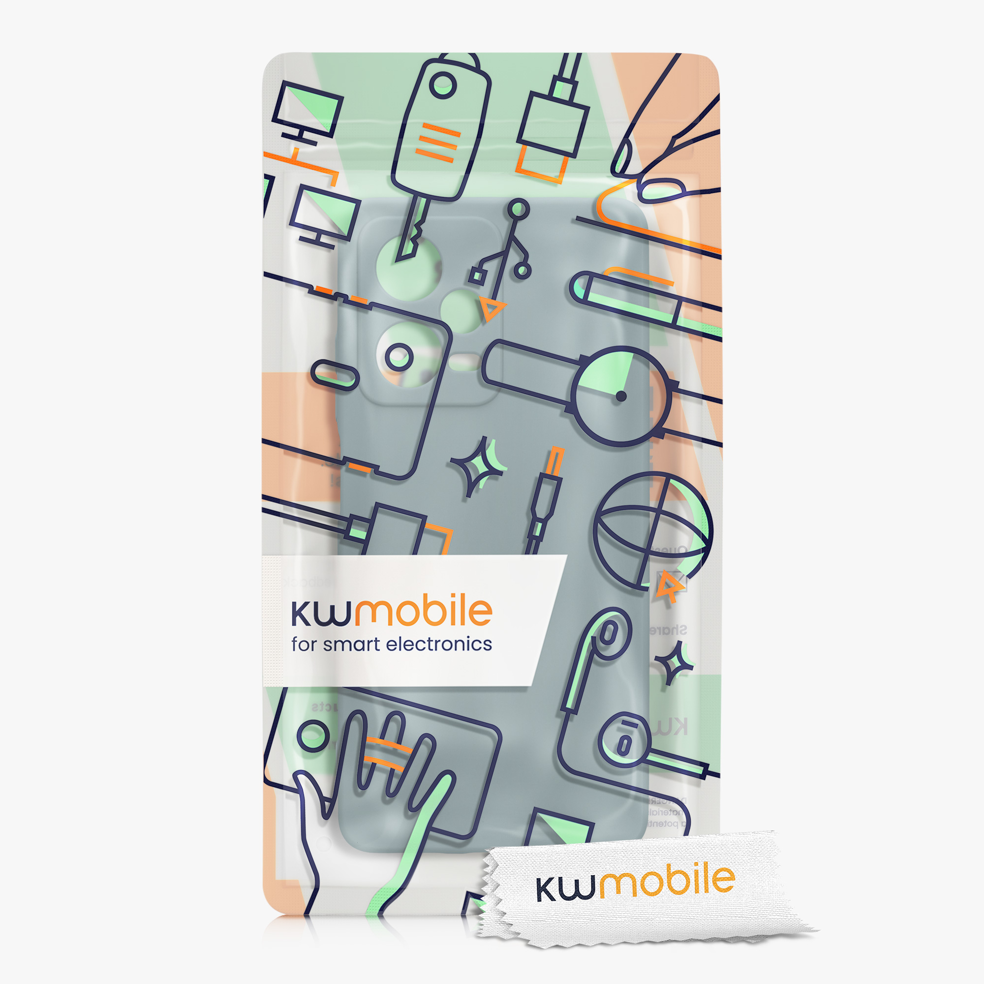 Kryt Xiaomi Redmi Note 12 Pro 5G silikonový TPU arktická noc kwmobile