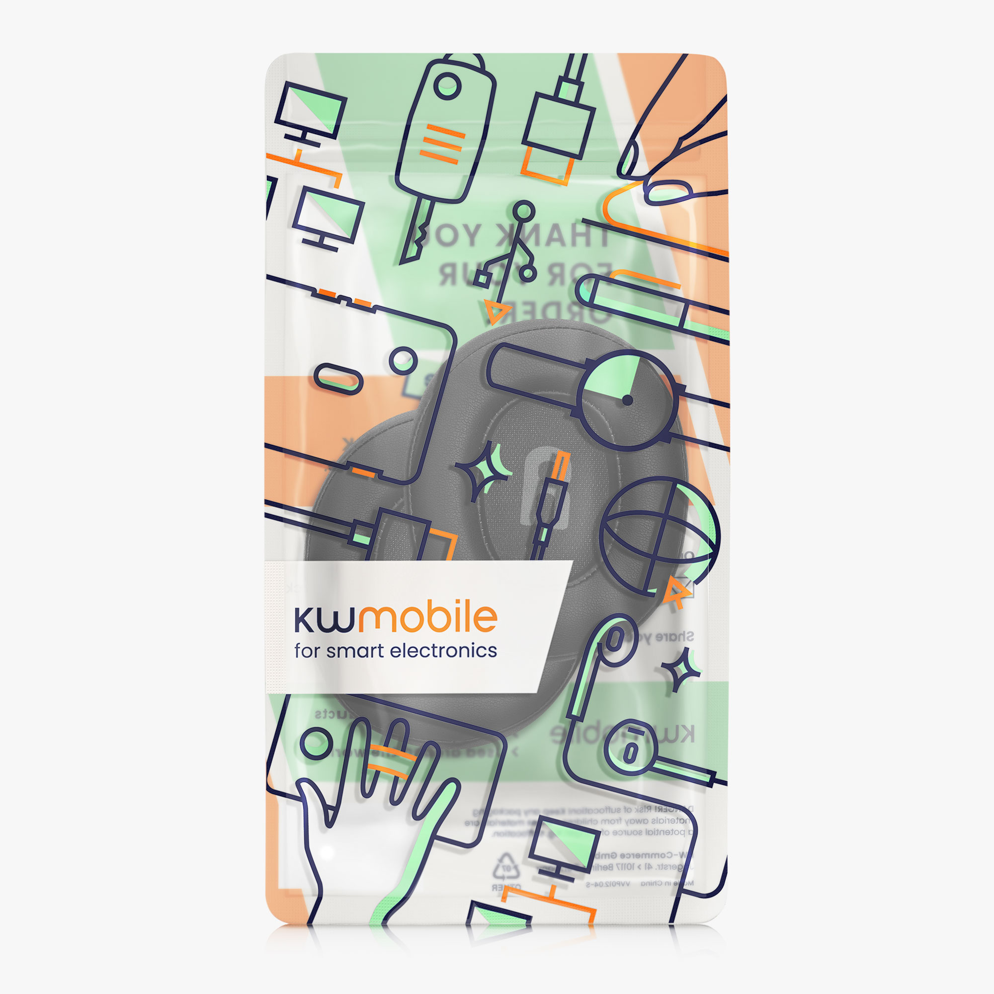 Náušníky kwmobile 2 ks pro JBL Tune T760NC / T750BTNC / T710BT / T700BT - černá