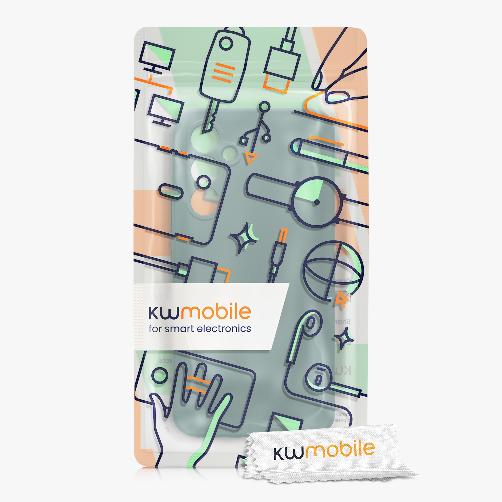 Kryt na mobil Samsung Galaxy A54 5G kwmobile slim matný TPU Arktická noc