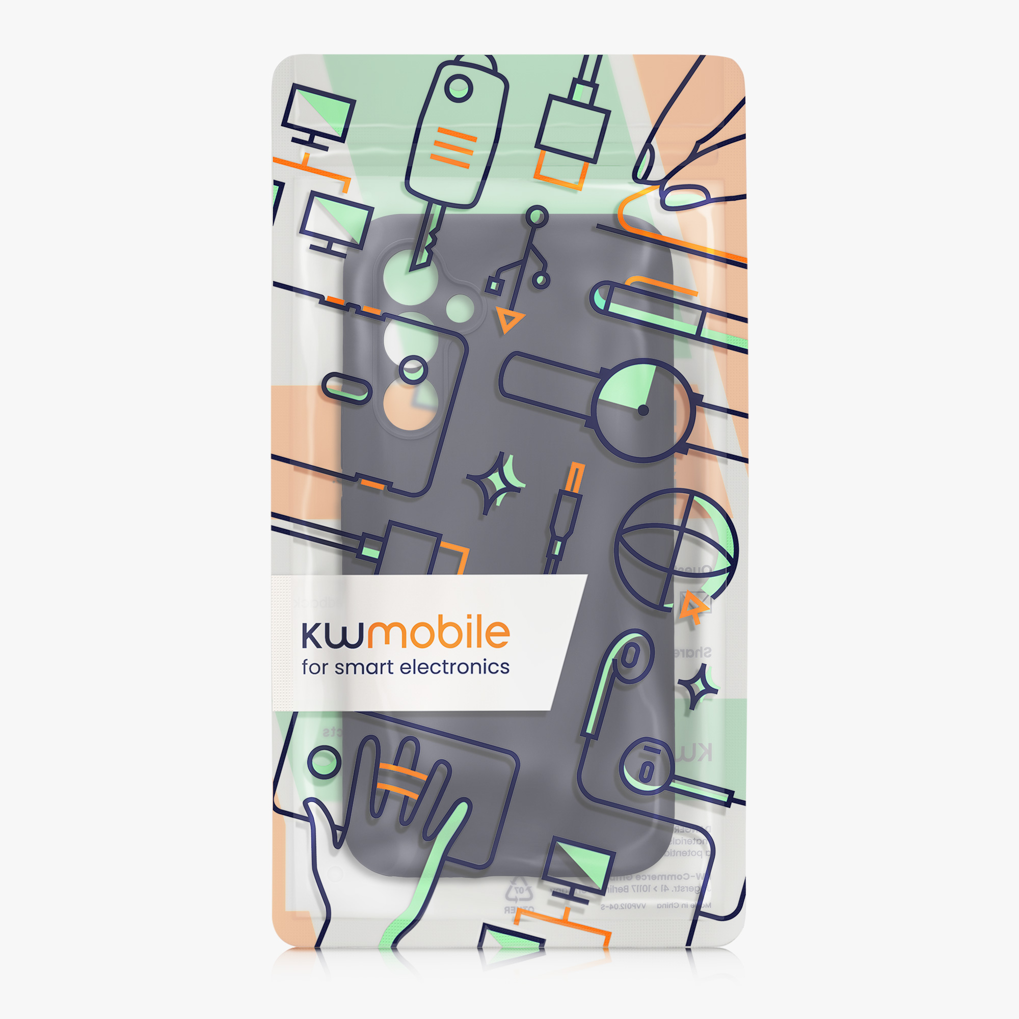 Kryt na mobil Samsung Galaxy A54 5G kwmobile slim matný TPU Hluboký oceán