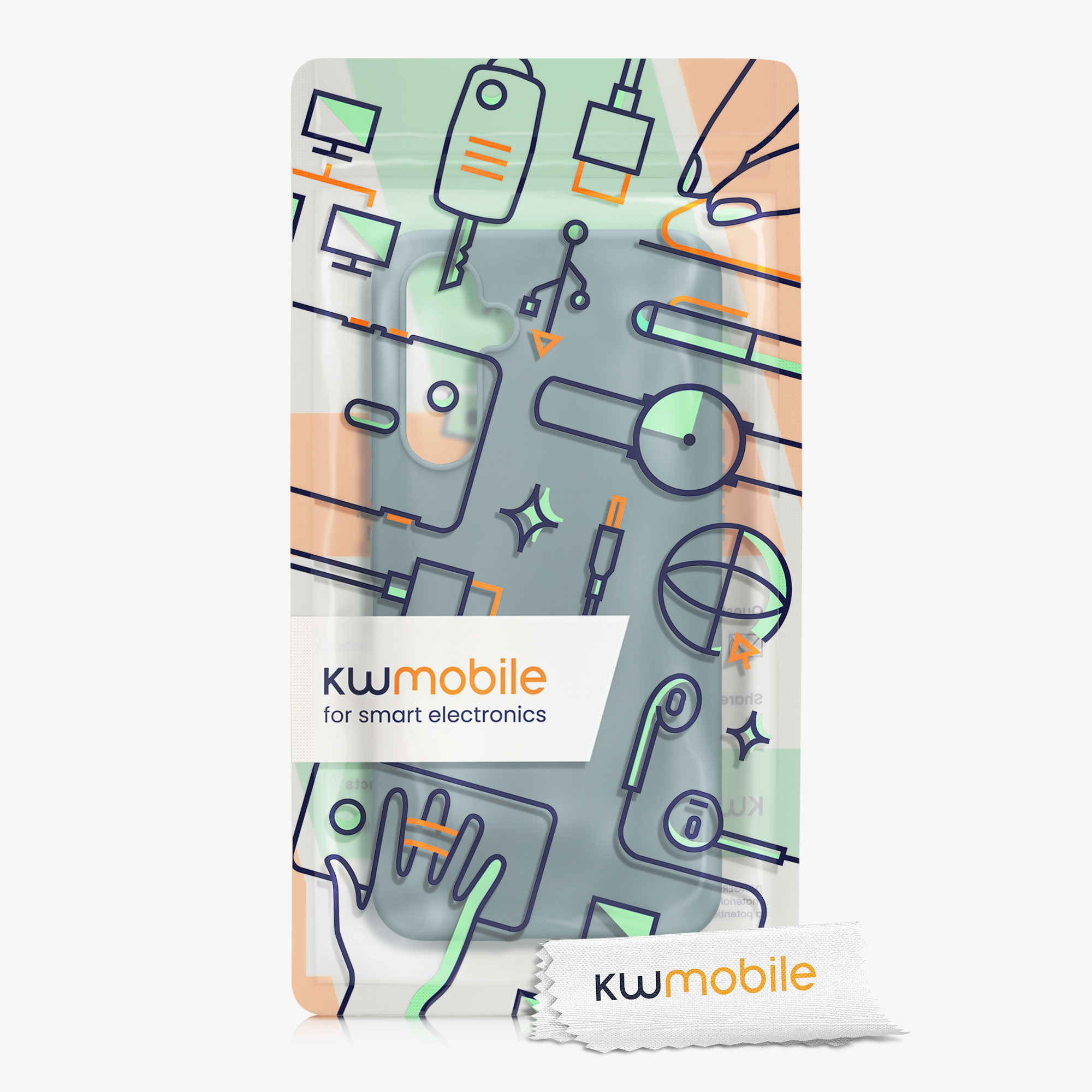 Kryt na mobil Samsung Galaxy A54 5G kwmobile TPU Arktická noc