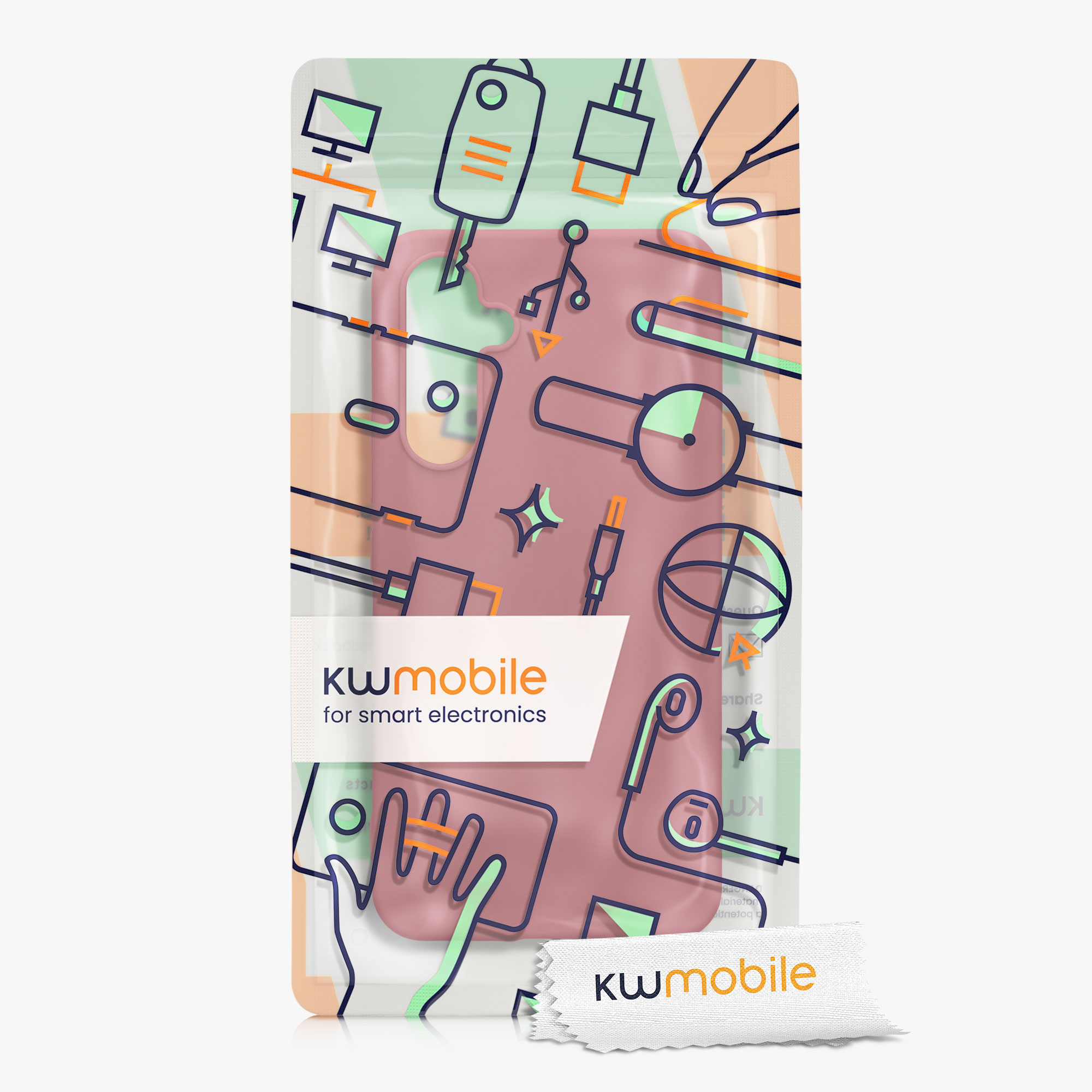 Kryt na mobil Samsung Galaxy A54 5G kwmobile TPU Tmavě růžová
