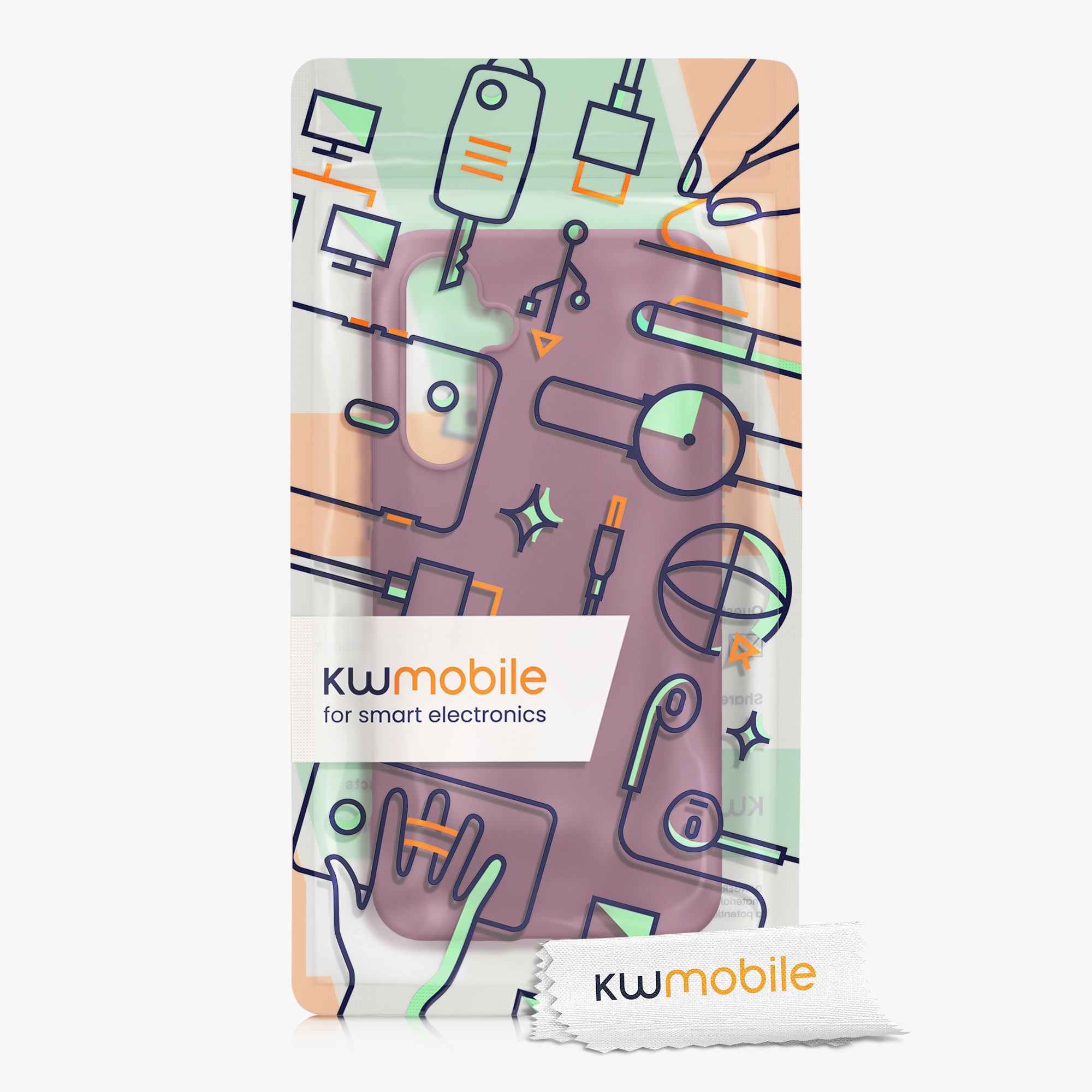Kryt na mobil Samsung Galaxy A54 5G kwmobile TPU Bordeaux fialová