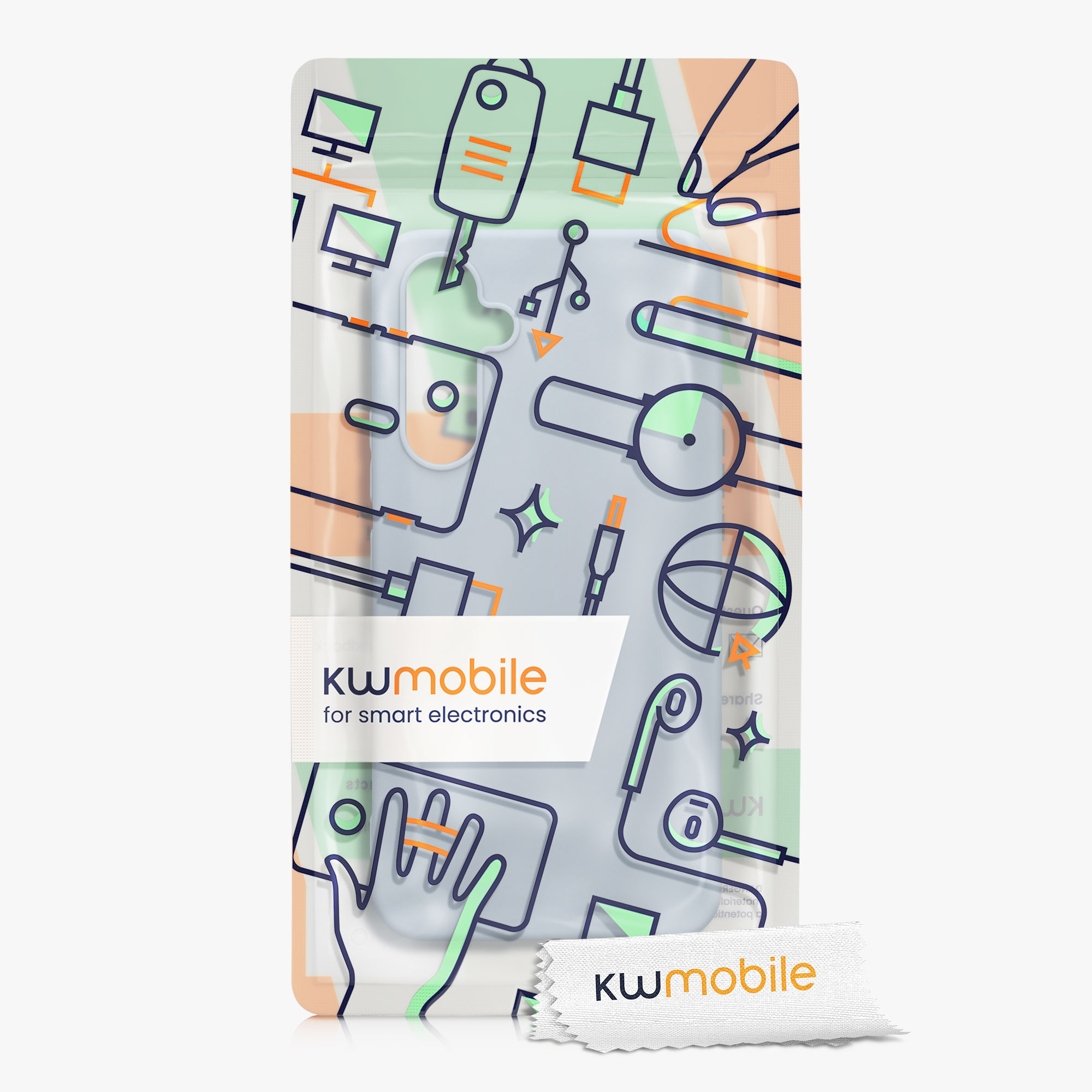 Kryt na mobil Samsung Galaxy A54 5G kwmobile TPU Light Blue Matte