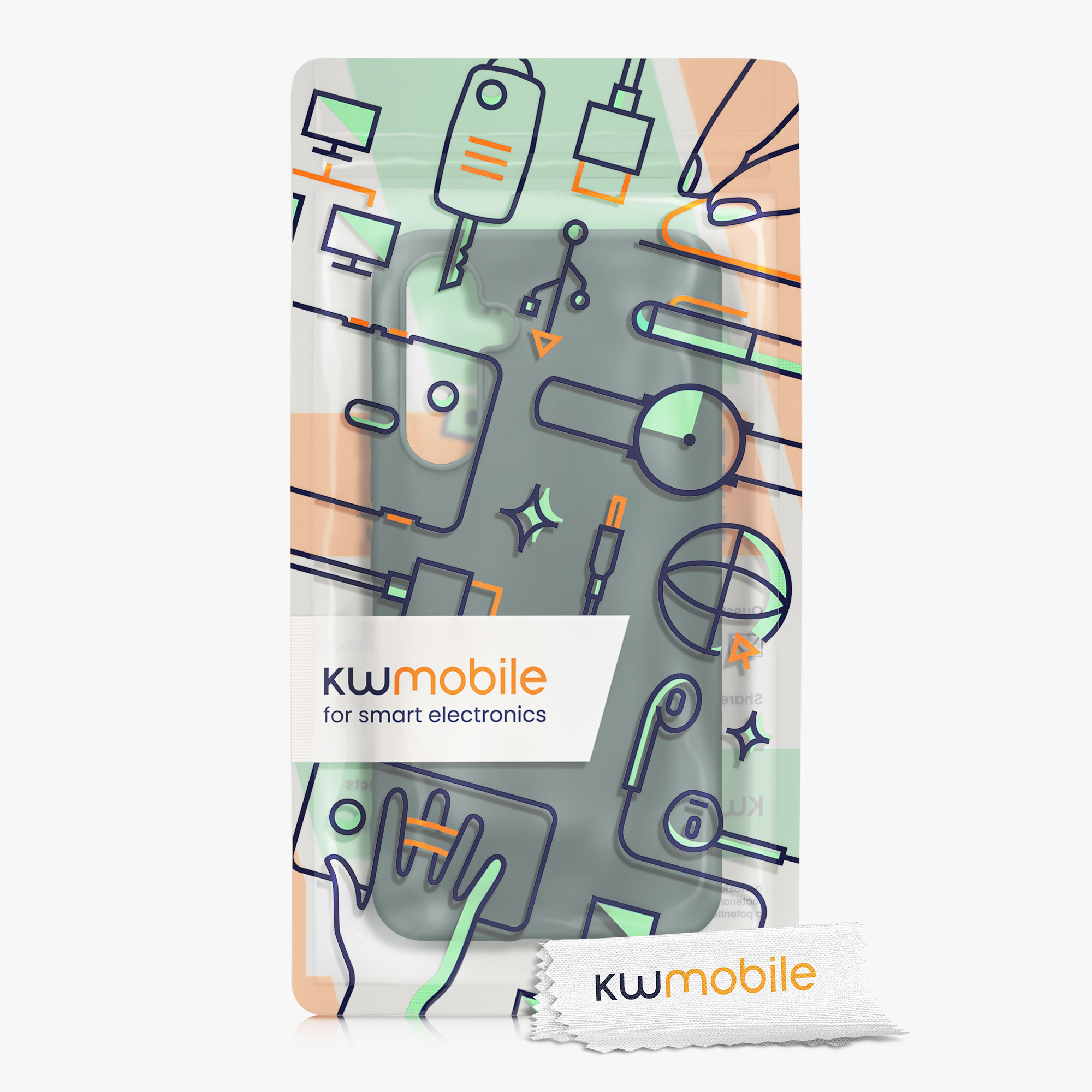 Kryt na mobil Samsung Galaxy A54 5G kwmobile TPU Modro-zelená