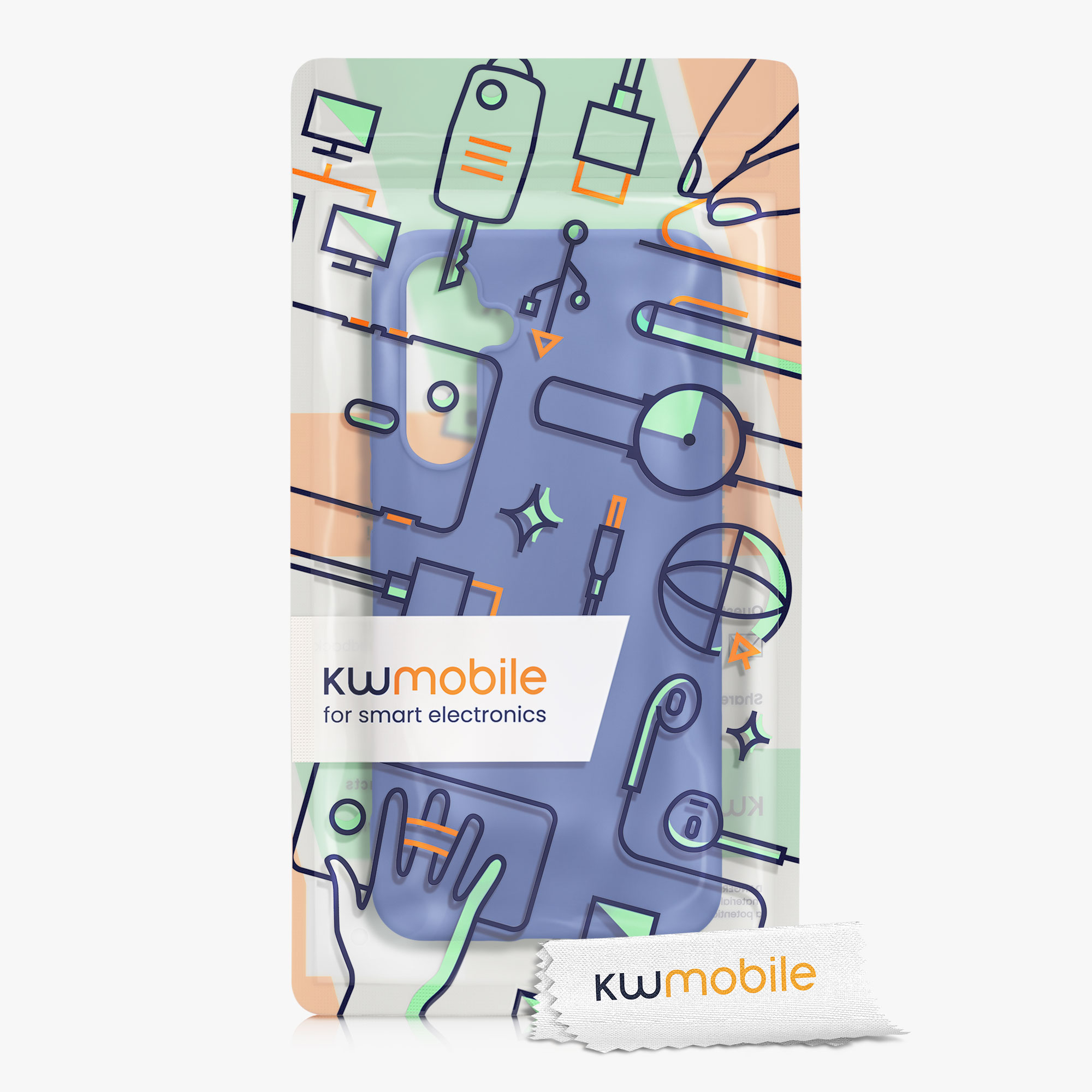 Kryt na mobil Samsung Galaxy A54 5G kwmobile TPU Baltická modrá