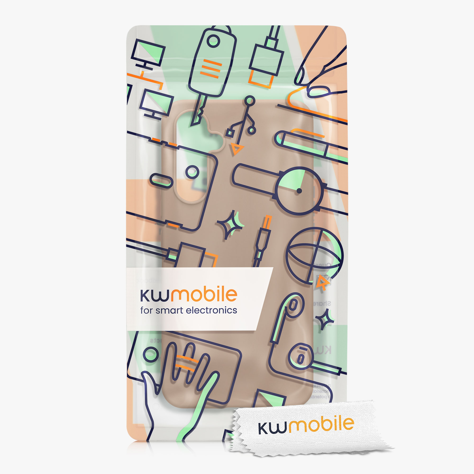 Kryt na mobil Samsung Galaxy A54 5G kwmobile TPU Cappuccino