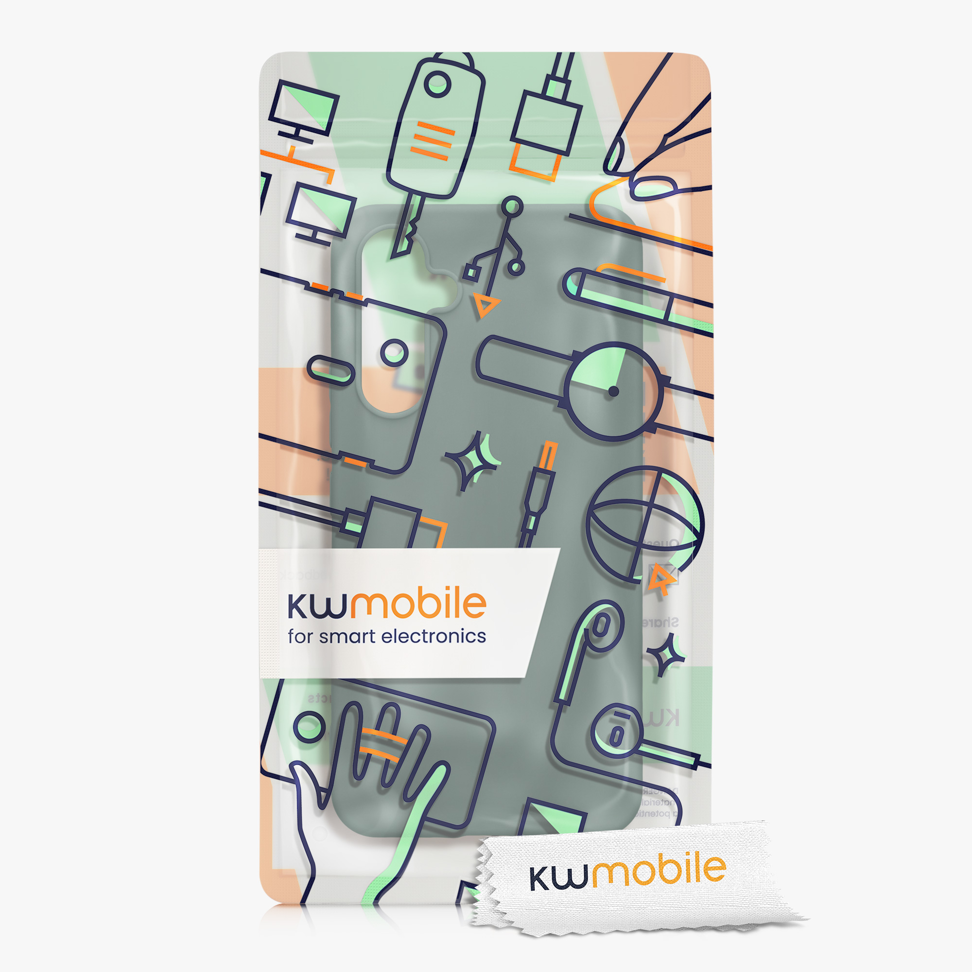 Kryt na mobil Samsung Galaxy A54 5G kwmobile TPU Lesní zelená