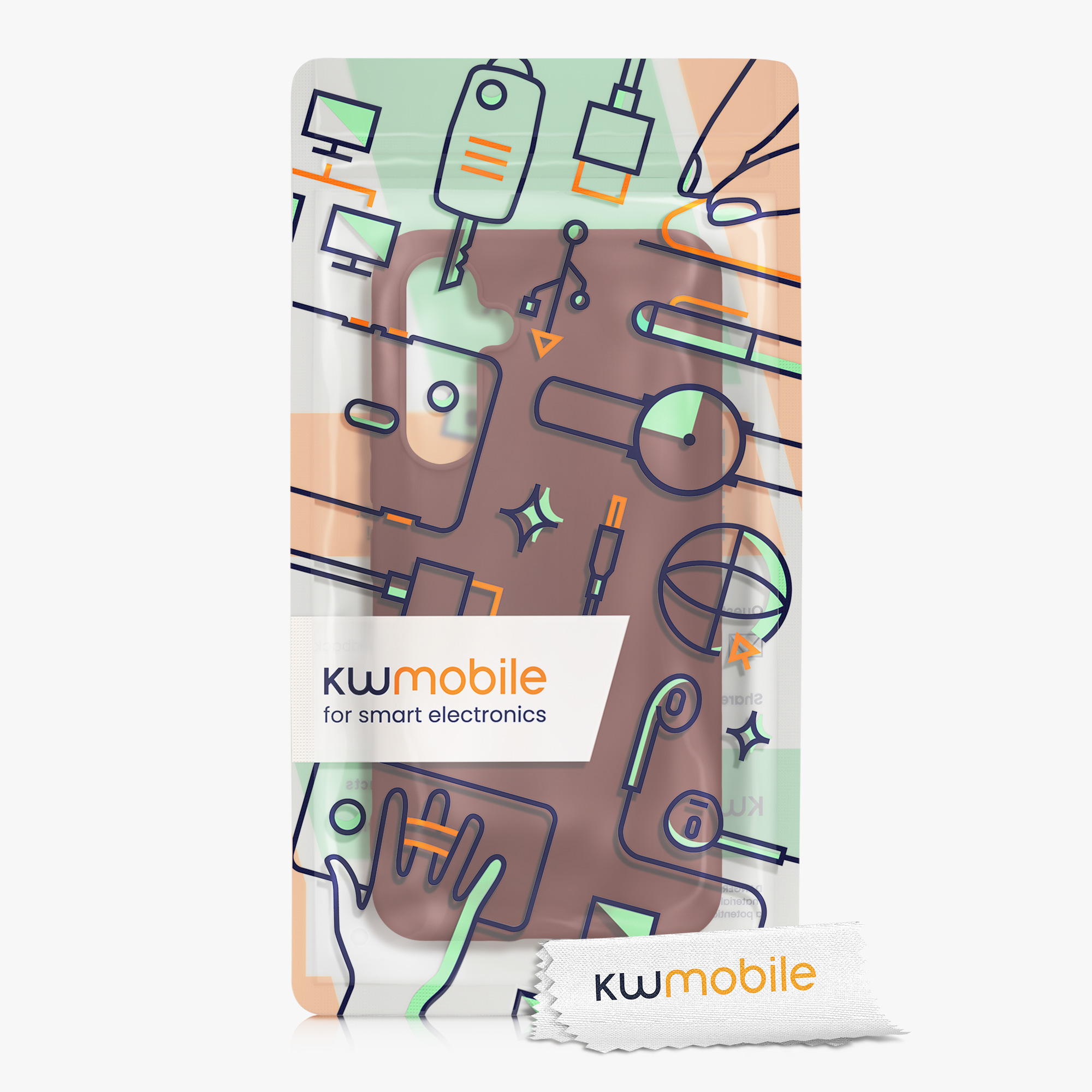 Kryt na mobil Samsung Galaxy A54 5G kwmobile TPU Rezavě červená