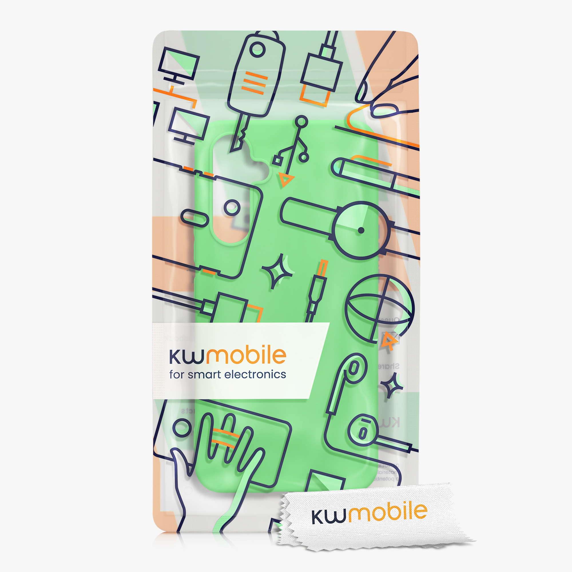 Kryt na mobil Samsung Galaxy A54 5G kwmobile TPU Neon Green