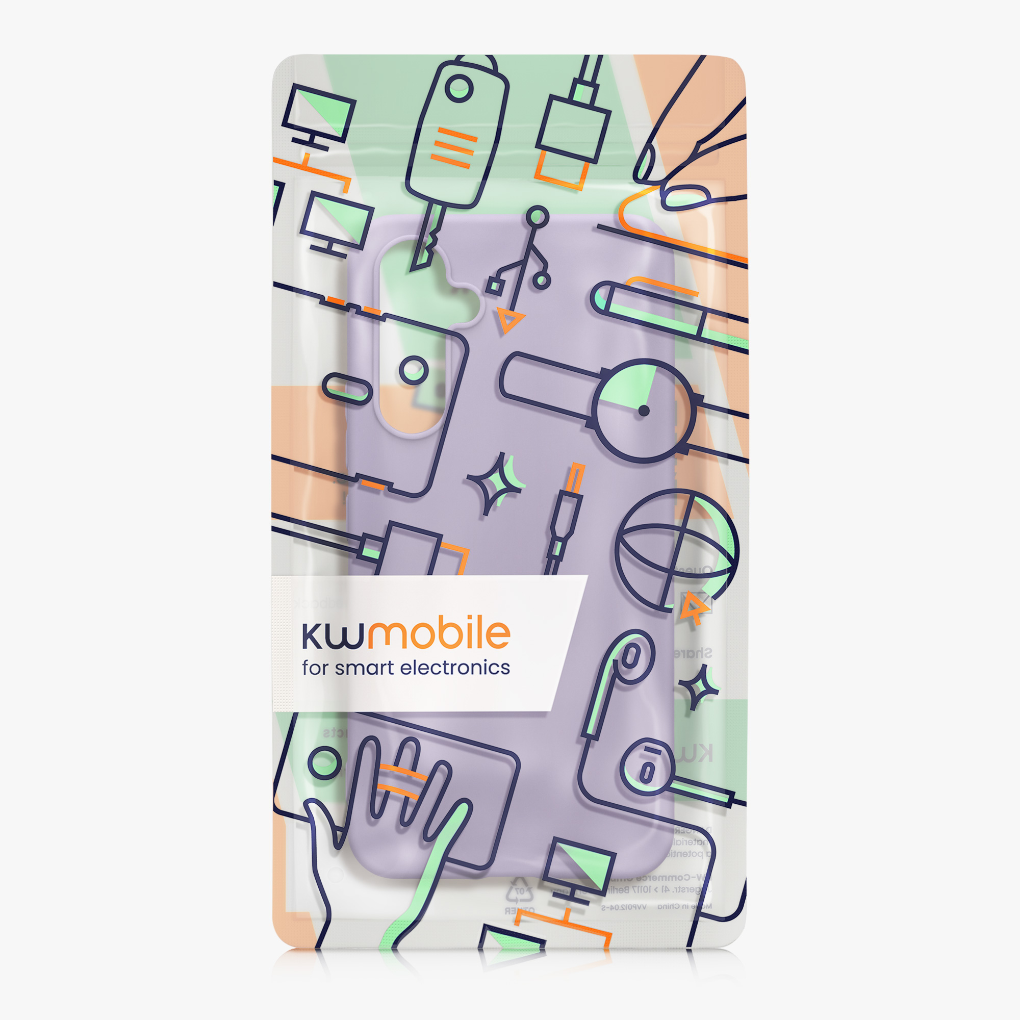 Kryt na mobil Samsung Galaxy A54 5G kwmobile TPU Fialová