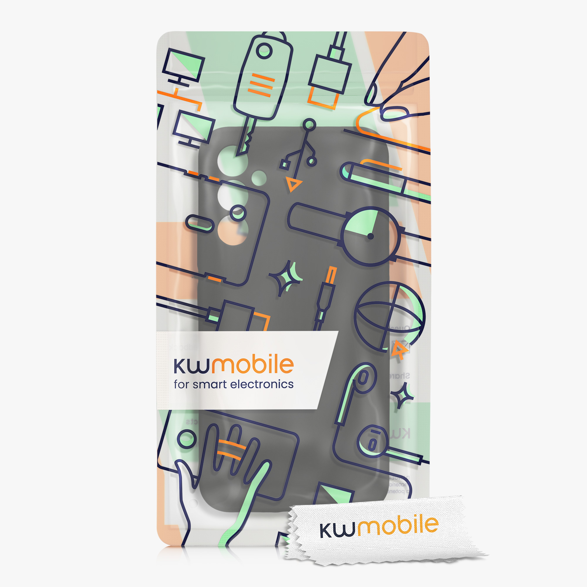 Matný kryt na mobil Samsung Galaxy A34 5G kwmobile černý