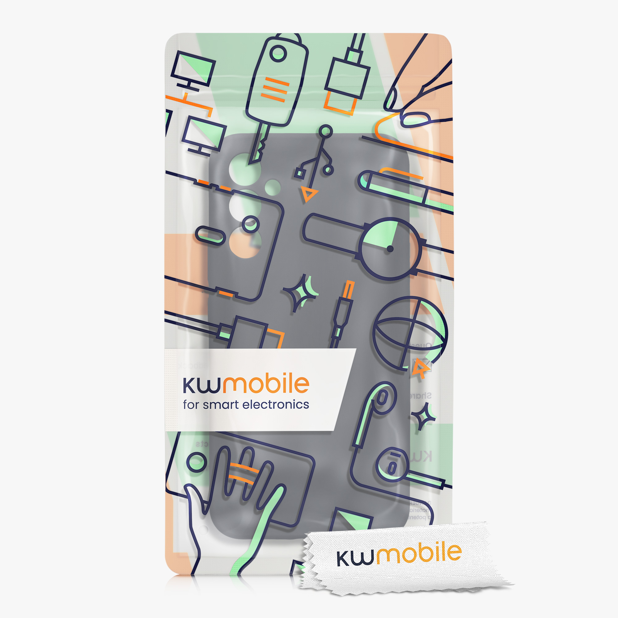 Matný kryt na mobil Samsung Galaxy A34 5G kwmobile borůvkově modrý