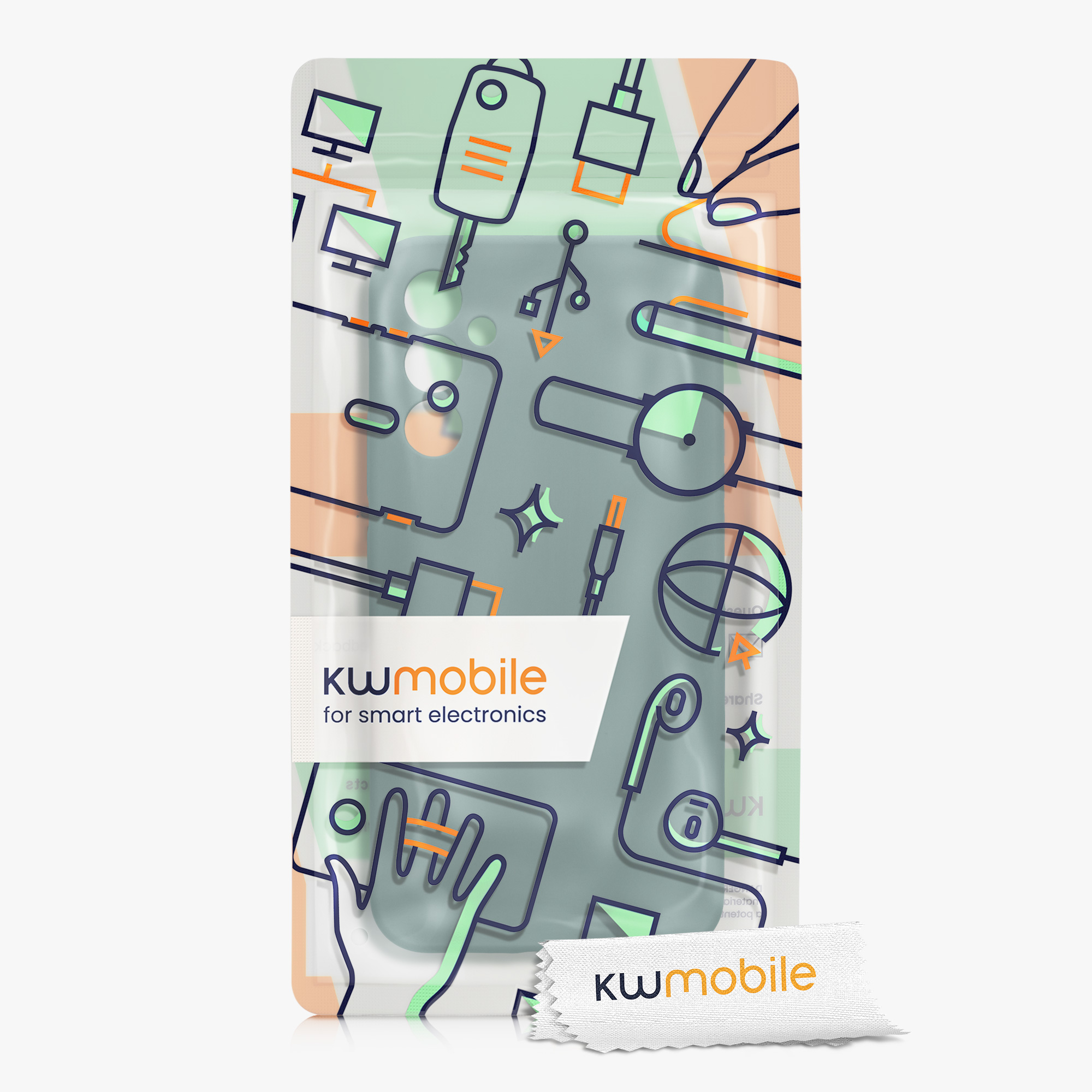 Matný kryt na mobil Samsung Galaxy A34 5G kwmobile Arctic Night