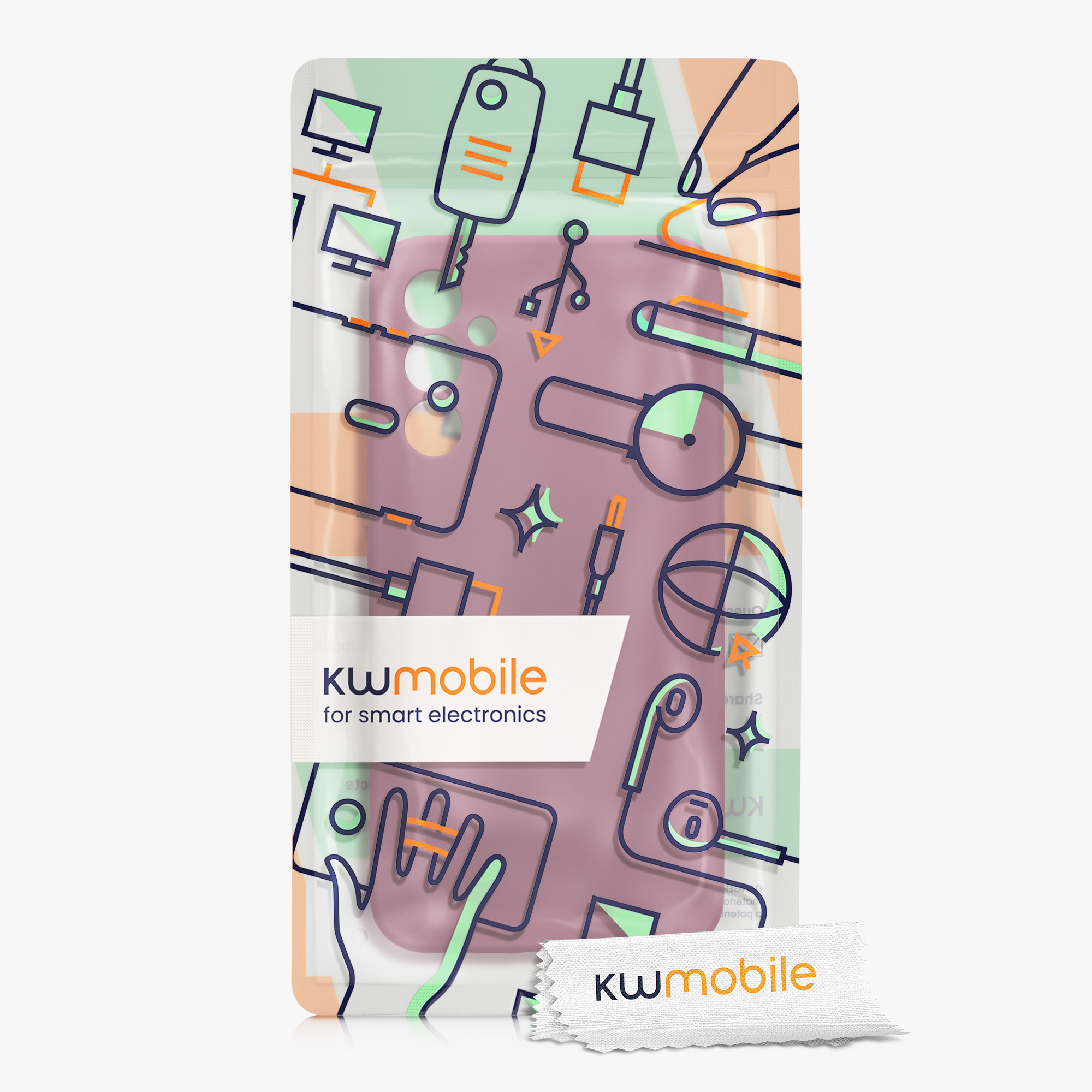 Matný kryt na mobil Samsung Galaxy A34 5G kwmobile orchideově fialový