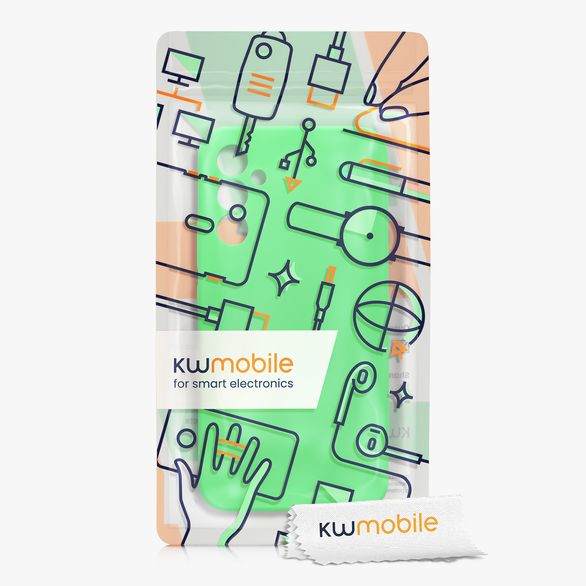 Matný kryt na mobil Samsung Galaxy A34 5G kwmobile neonově zelený
