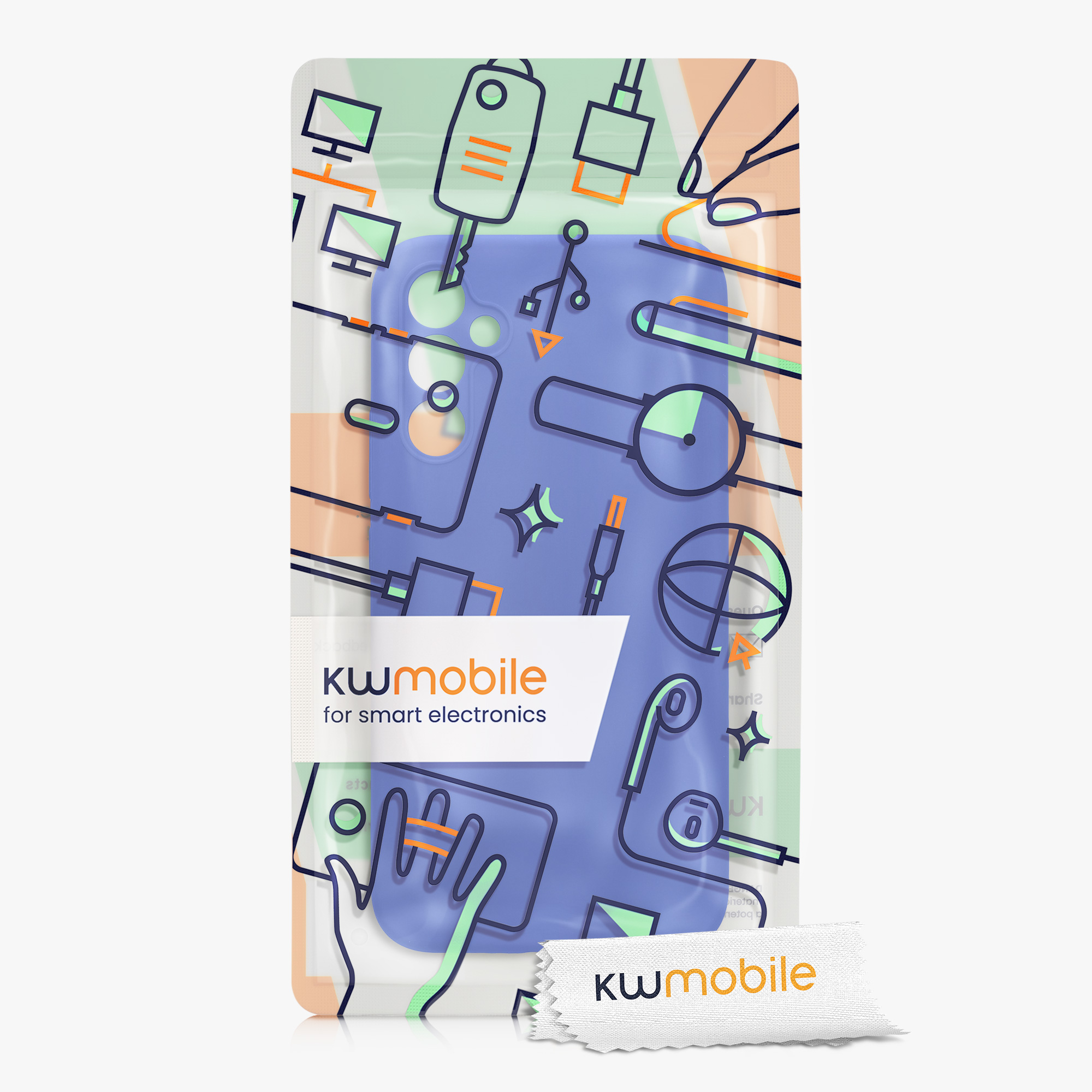 Matný kryt na mobil Samsung Galaxy A34 5G kwmobile baltsky modrý