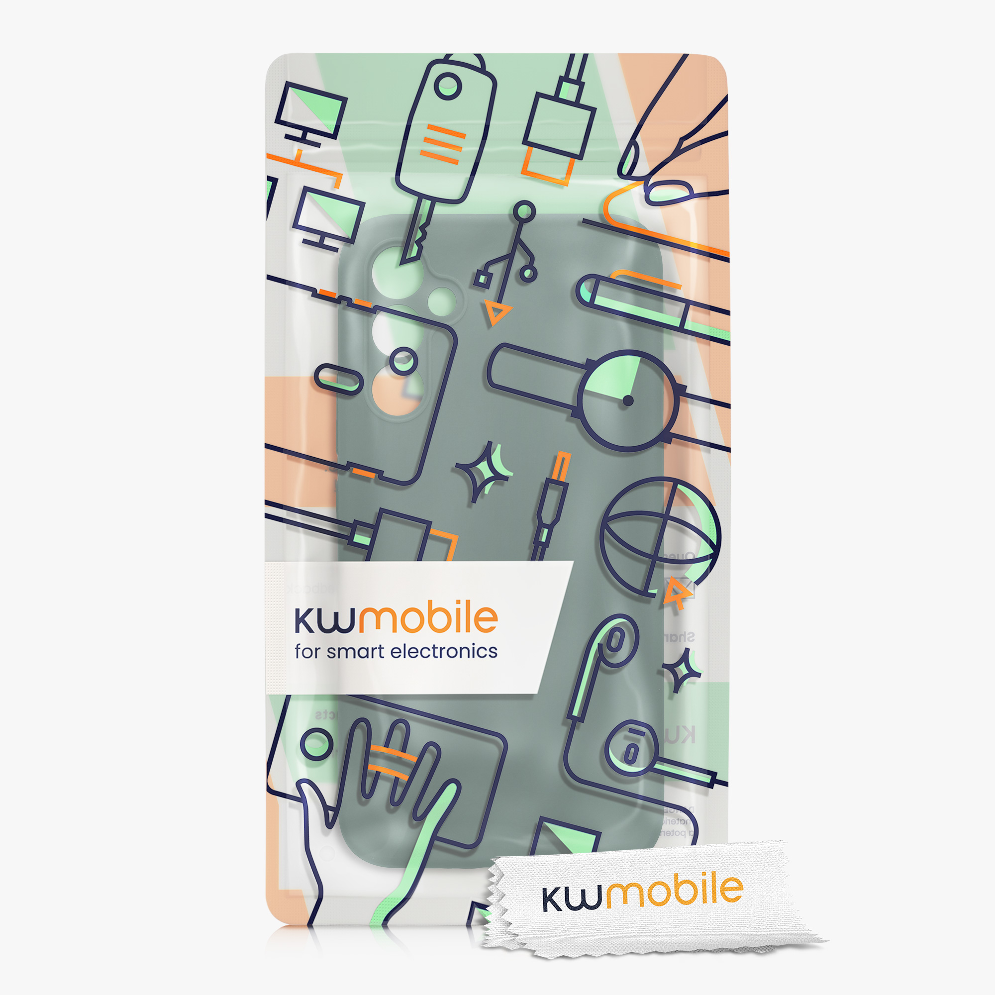 Matný kryt na mobil Samsung Galaxy A34 5G kwmobile lesně zelený
