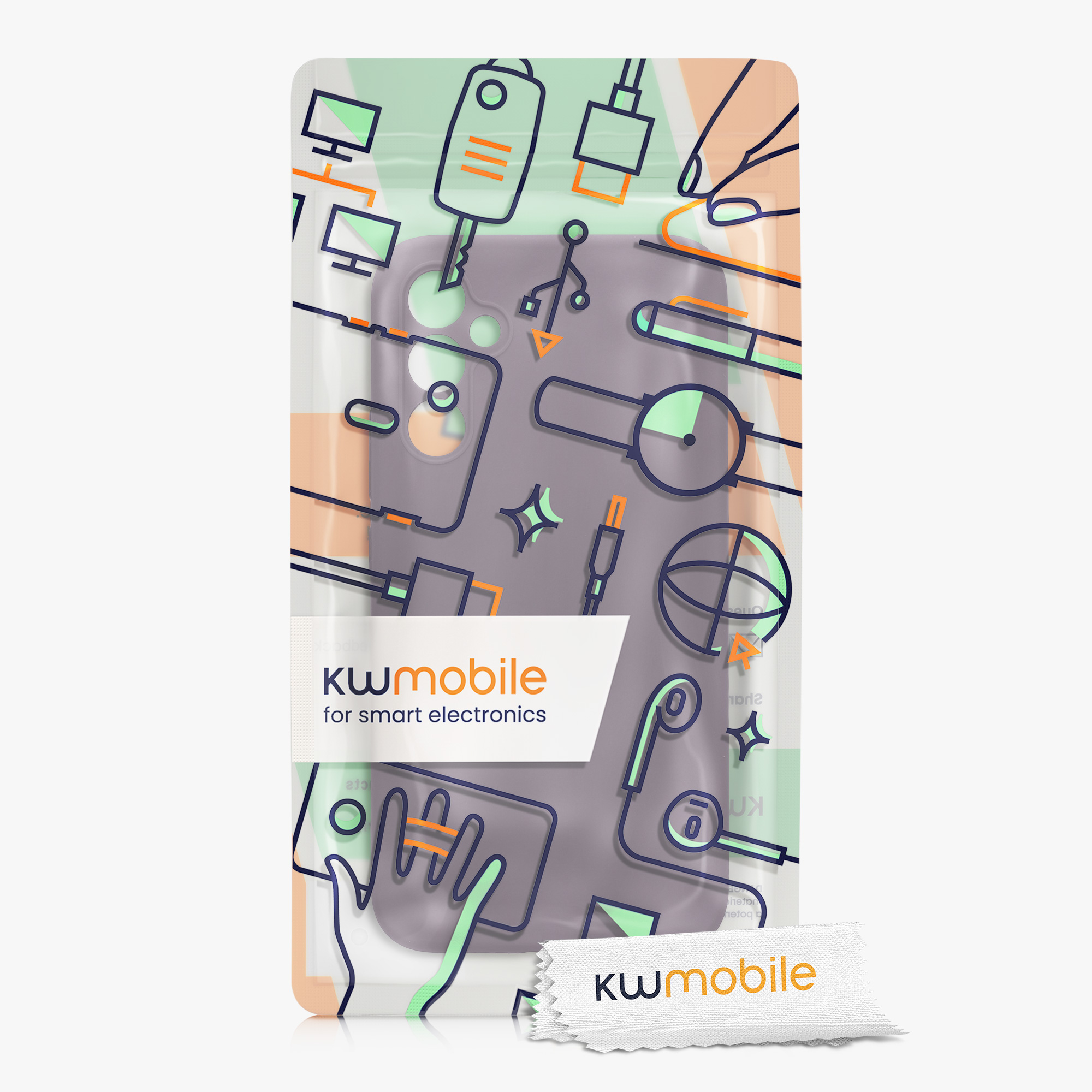 Matný kryt na mobil Samsung Galaxy A34 5G kwmobile Pale Iris