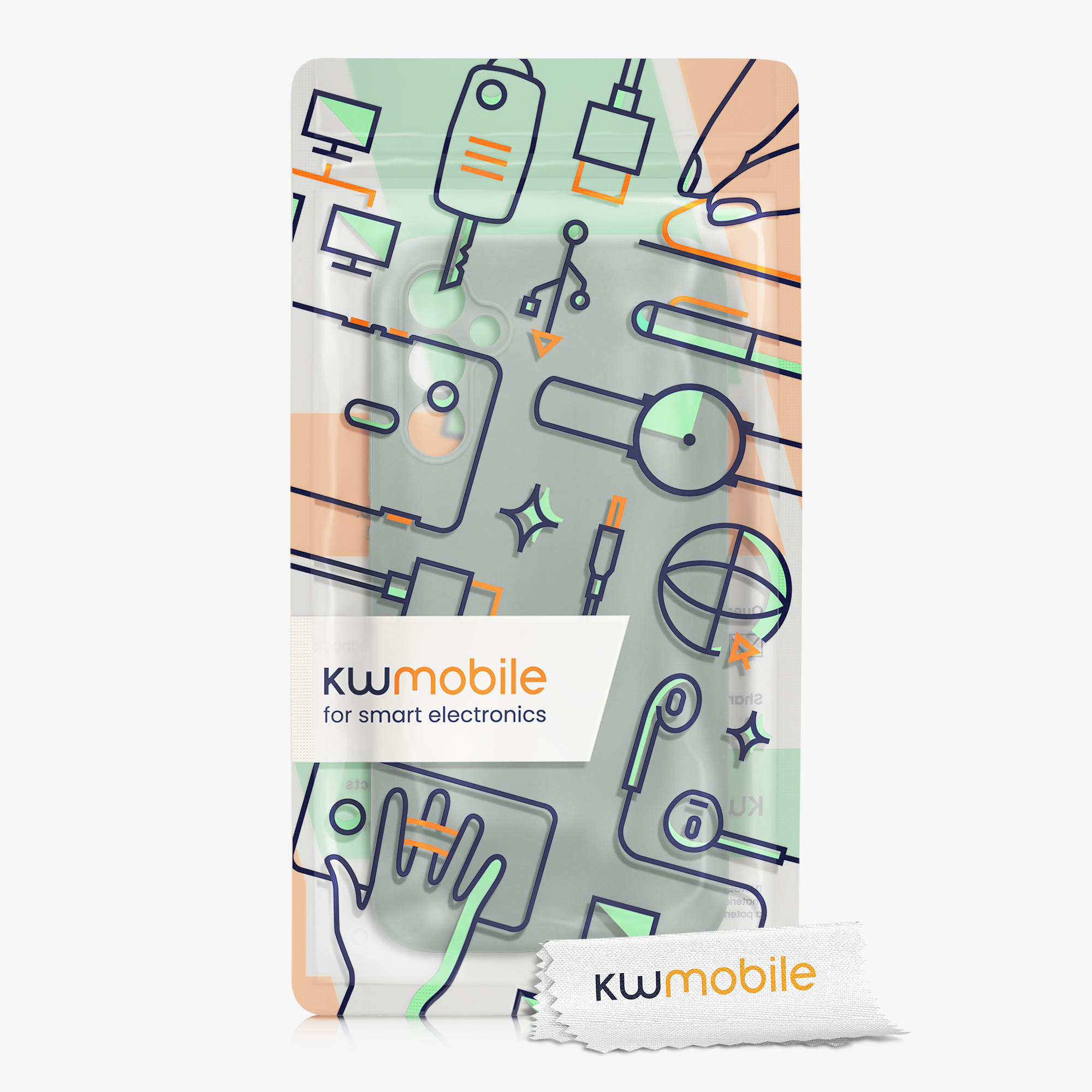 Matný kryt na mobil Samsung Galaxy A34 5G kwmobile Rainwashed Green