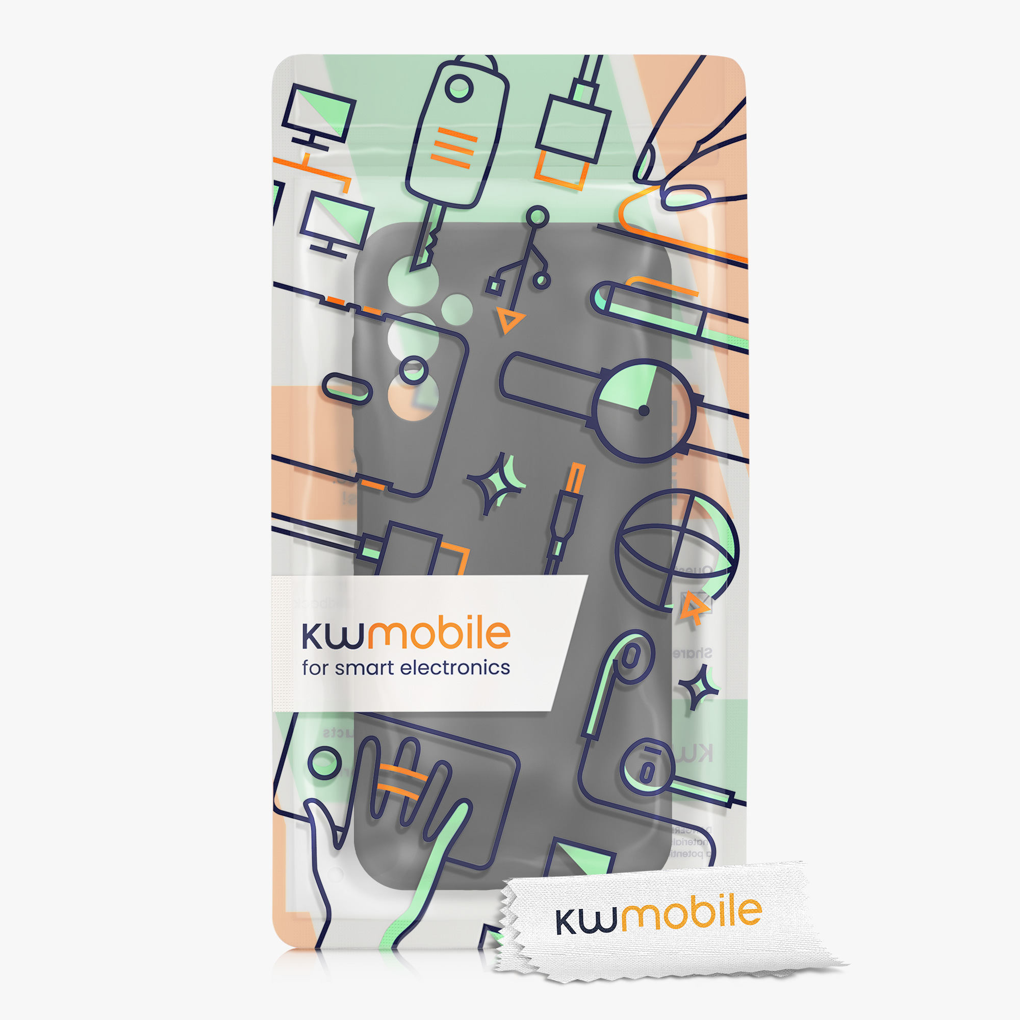 Kryt na mobil Samsung Galaxy A14 5G kwmobile slim matný TPU Matná černá