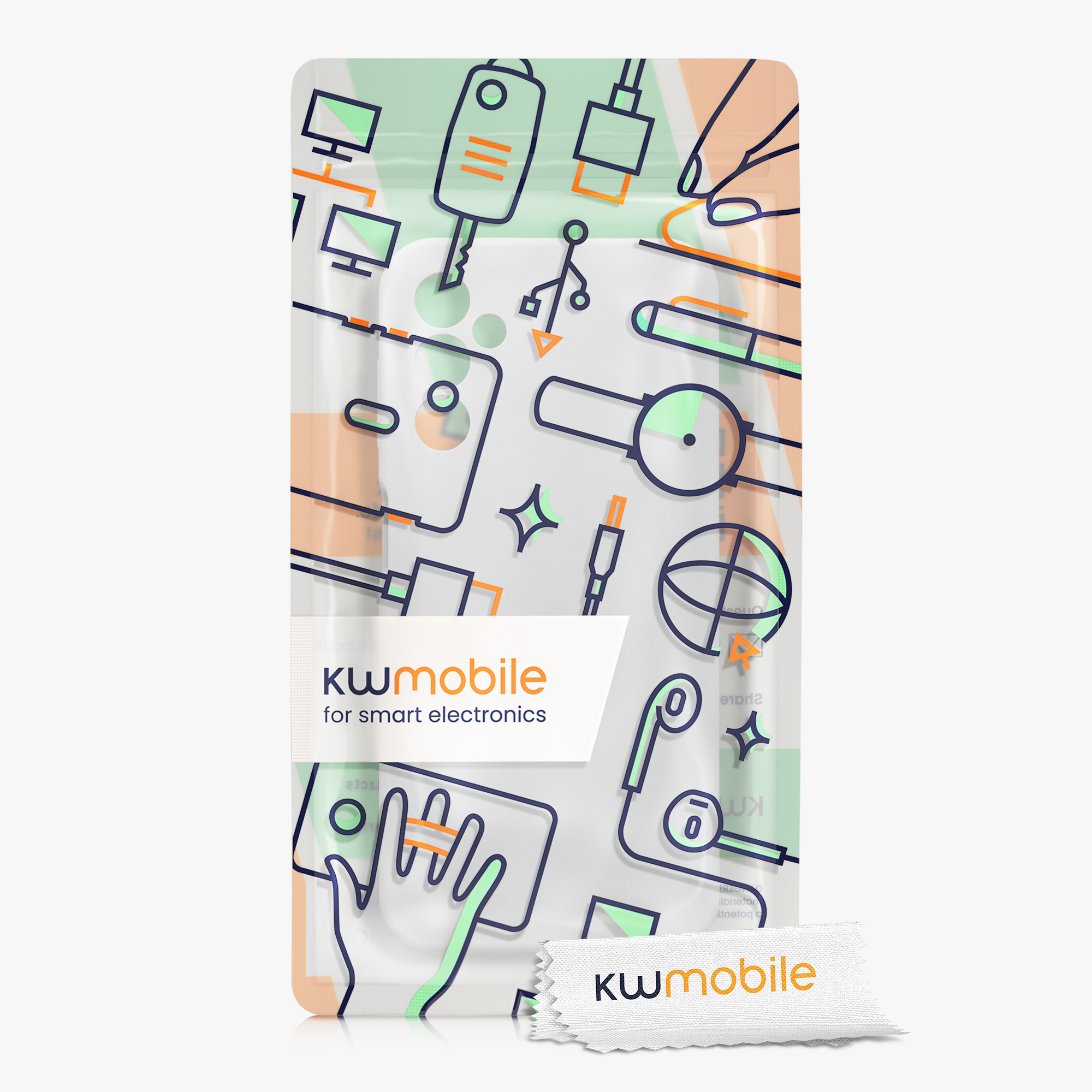 Kryt na mobil Samsung Galaxy A14 5G kwmobile slim matný TPU Matná bílá