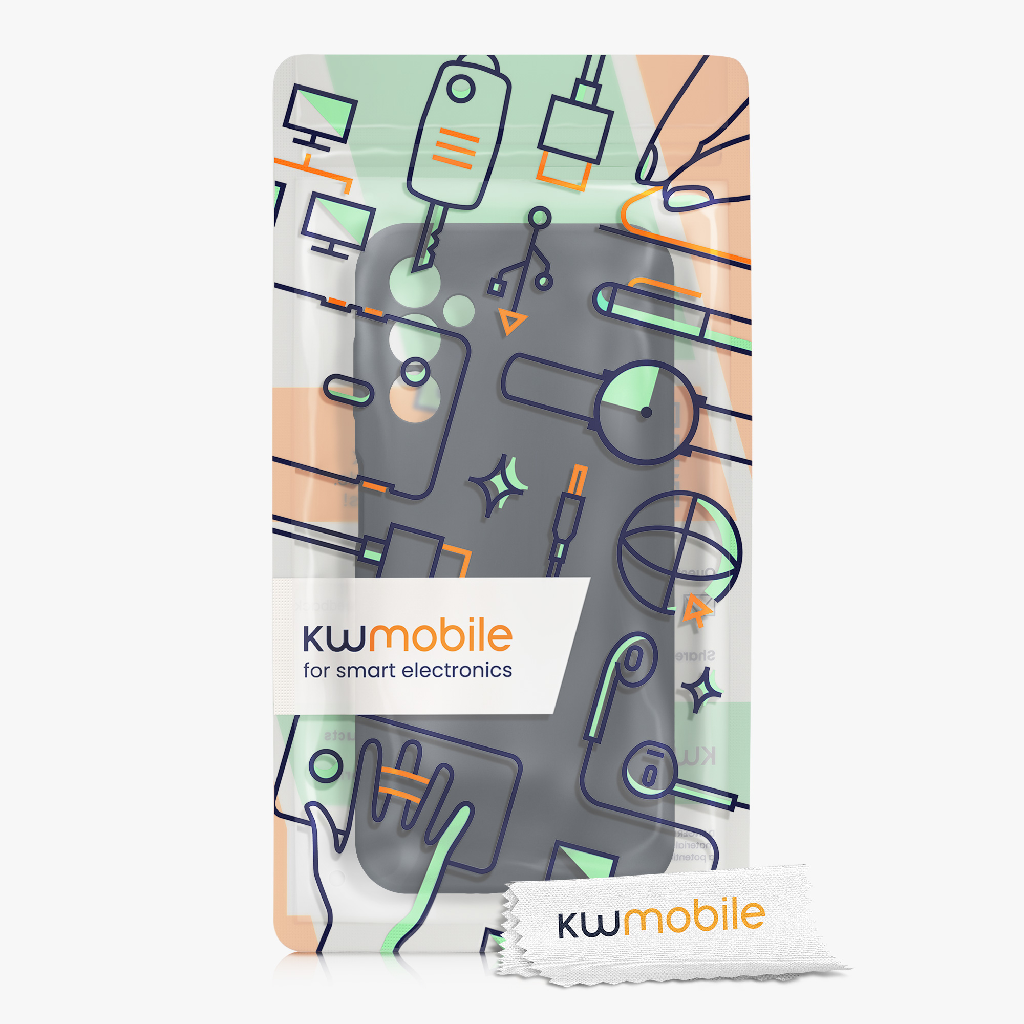 Kryt na mobil Samsung Galaxy A14 5G kwmobile slim matný TPU Borůvková