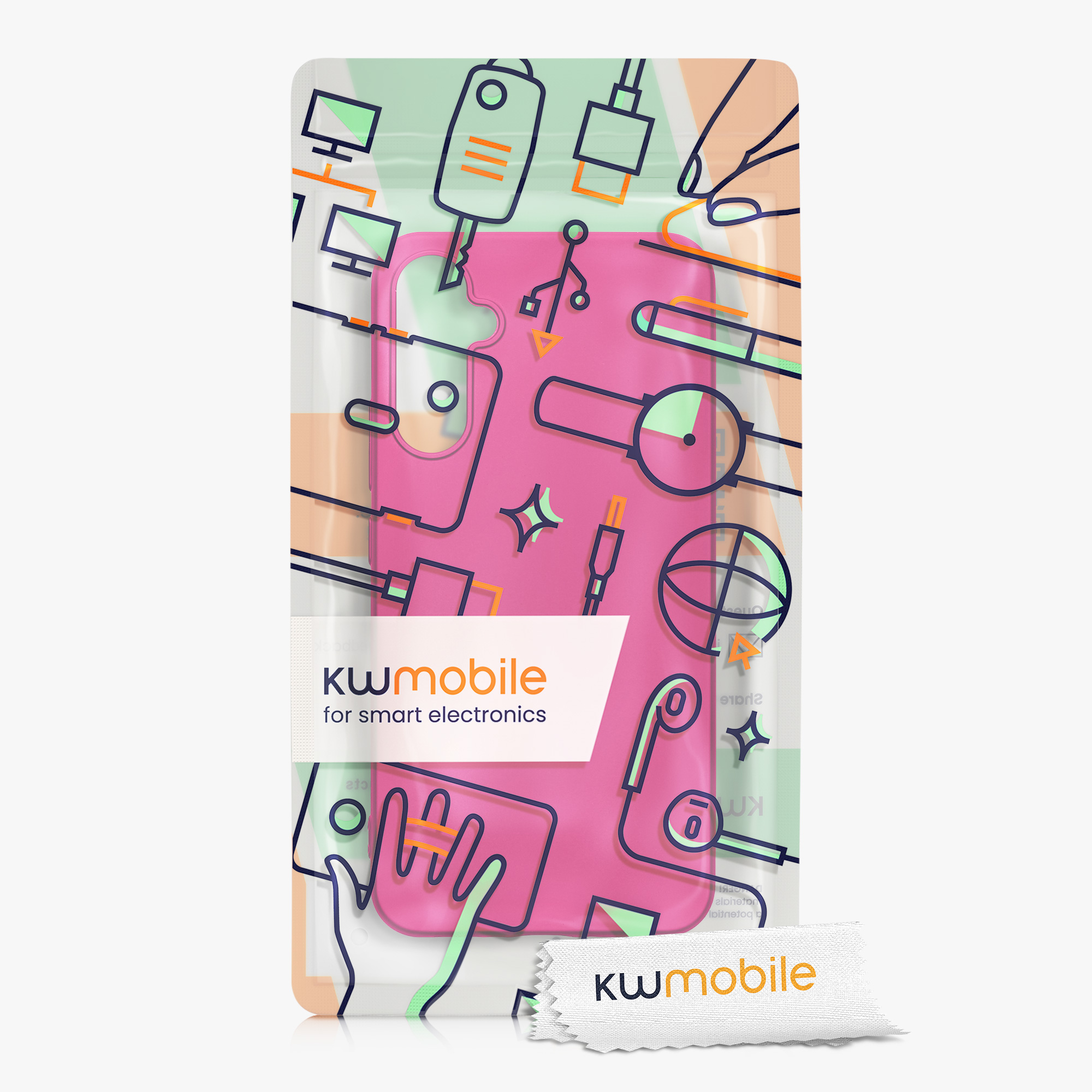 Metalický kryt na mobil Samsung Galaxy A34 5G kwmobile metalicky růžový