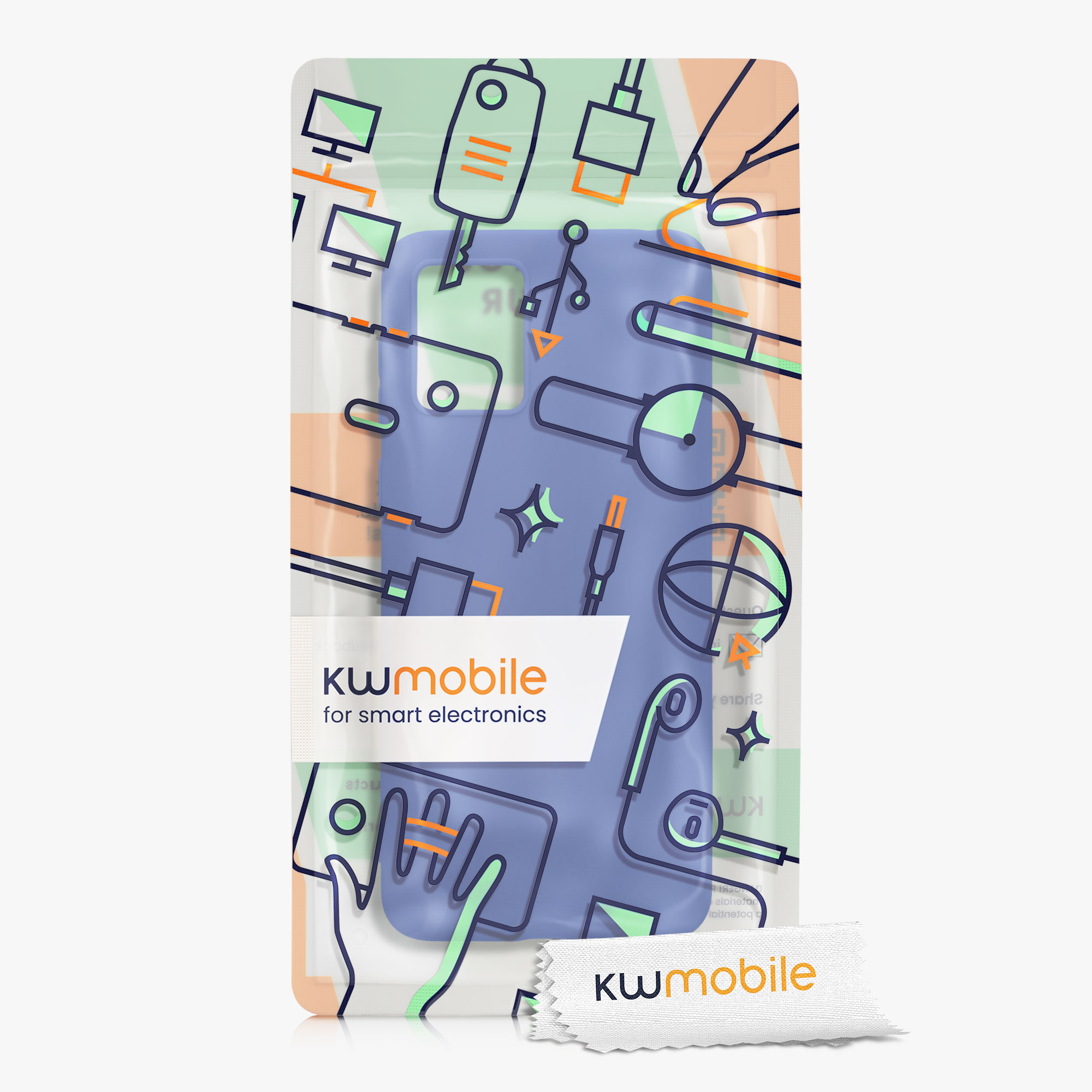 Silikonový kryt kwmobile pro Motorola Moto E13 - Baltská modrá