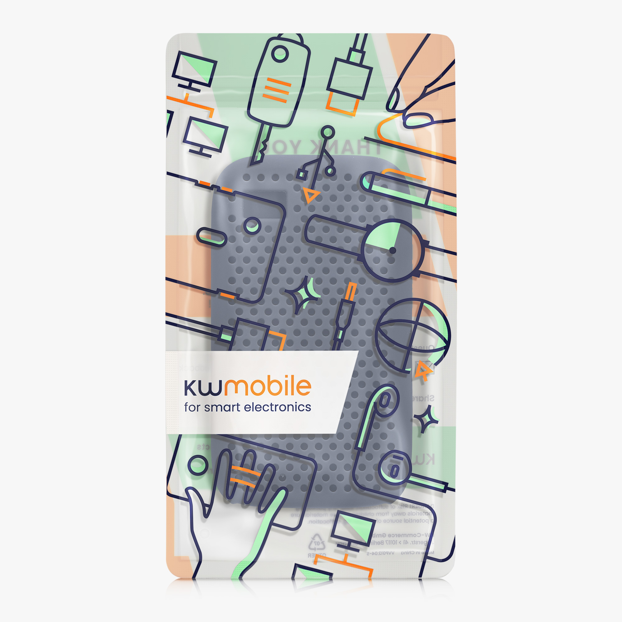 Kwmobile Obal na SSD WD My Passport SSD 500GB / 1T / 2T / 4T tmavě modrá