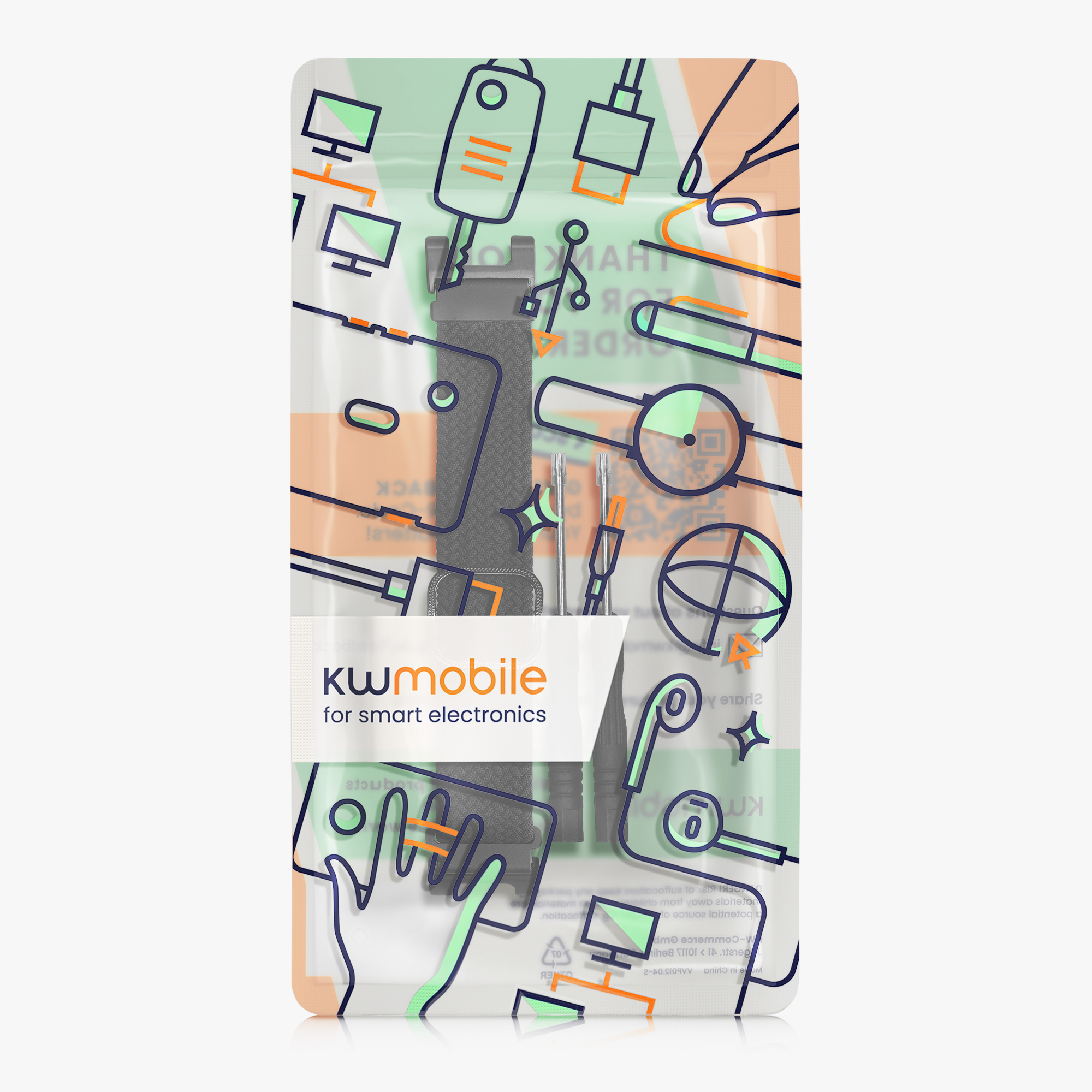 Řemínek pro Huami Amazfit T-Rex / T-Rex Pro kwmobile - černá