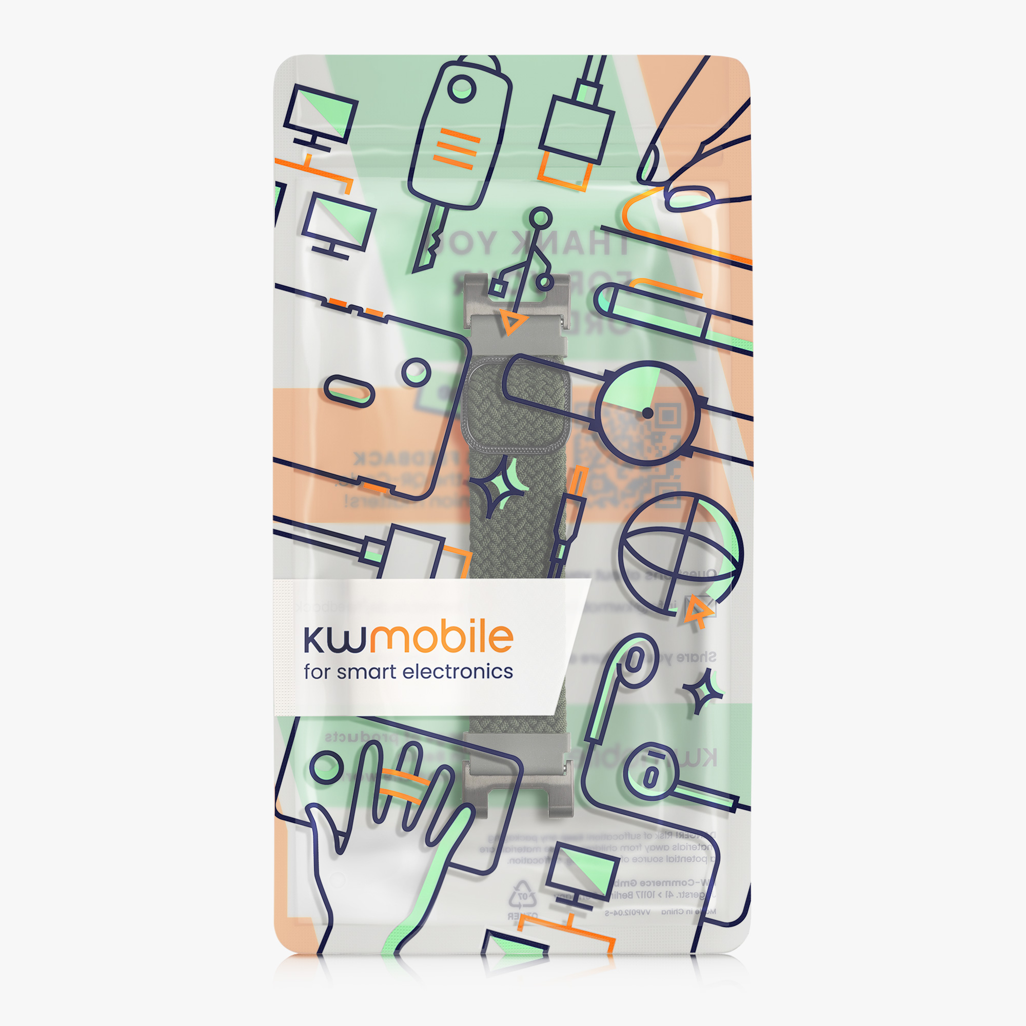 Řemínek pro Huami Amazfit T-Rex / T-Rex Pro kwmobile - tmavě zelená