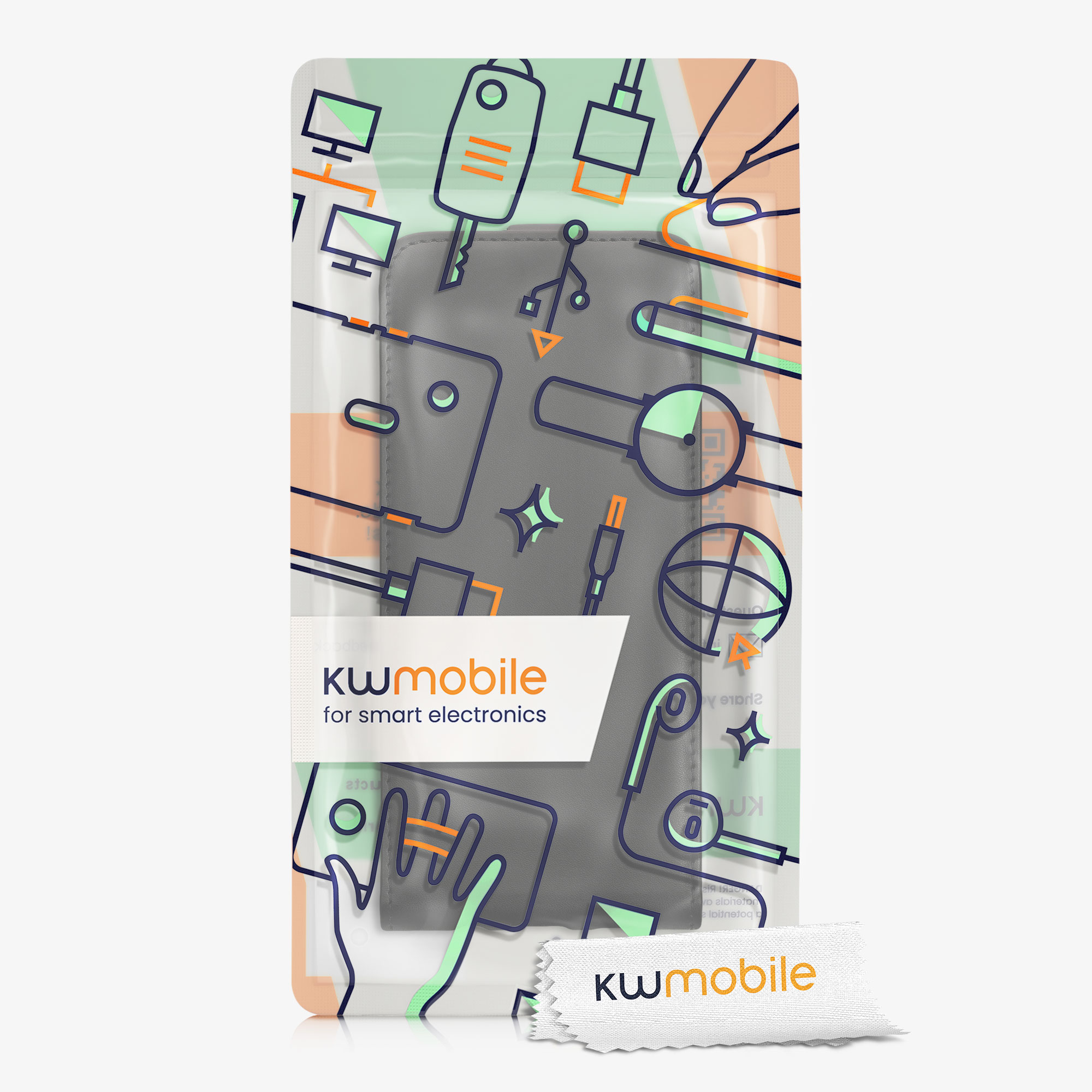 Flip pouzdro Samsung Galaxy A14 5G kwmobile PU kůže vertikální s magnetem Černá
