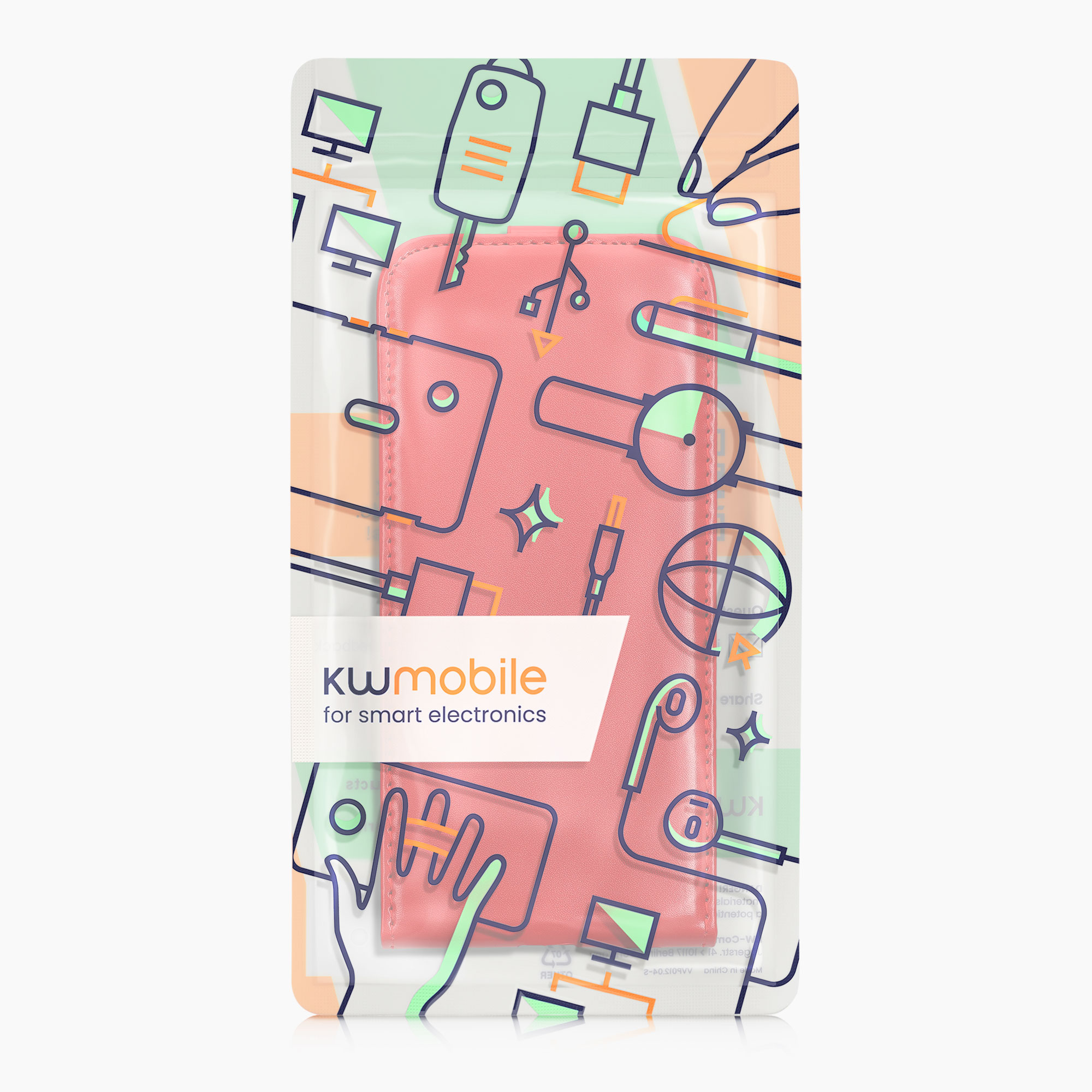 Flip pouzdro Samsung Galaxy A54 5G kwmobile PU kůže vertikální s magnetem Tmavě červená